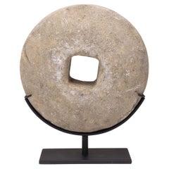 Disque chinois en pierre de prospérité, c. C. C.