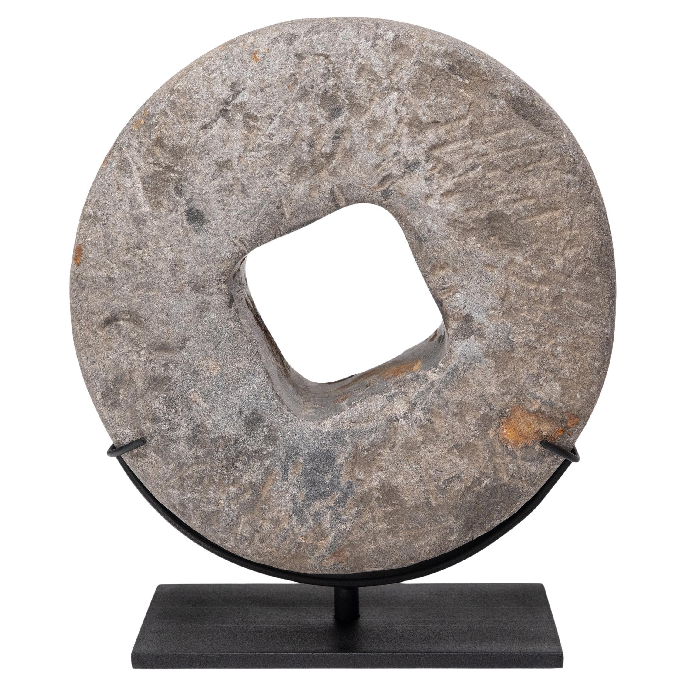 Disque chinois en pierre de prospérité, c. C. C.