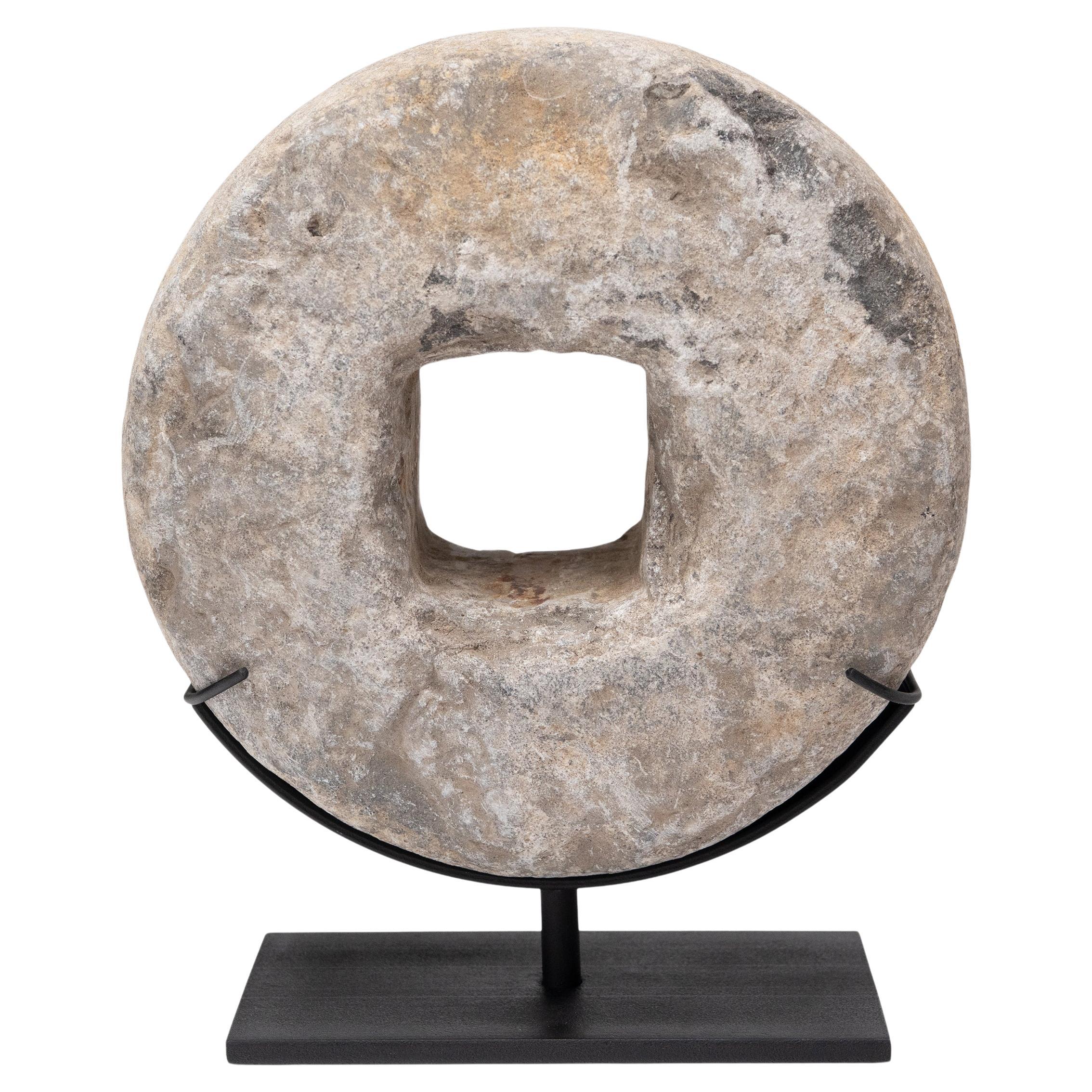 Chinese Prosperity Stone Disc, c. 1900