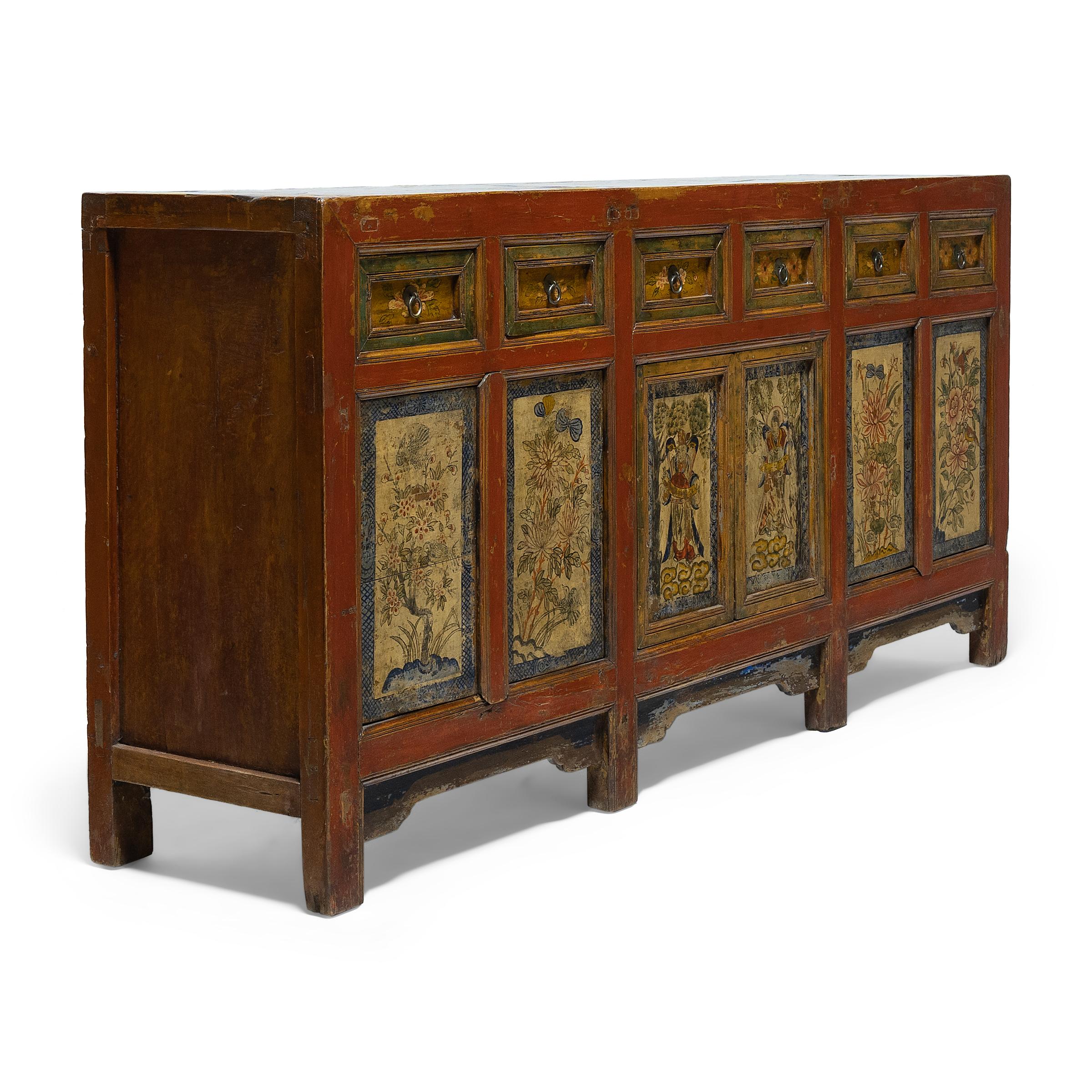 Qing Chinese Provincial Four Seasons Coffer, c. 1900