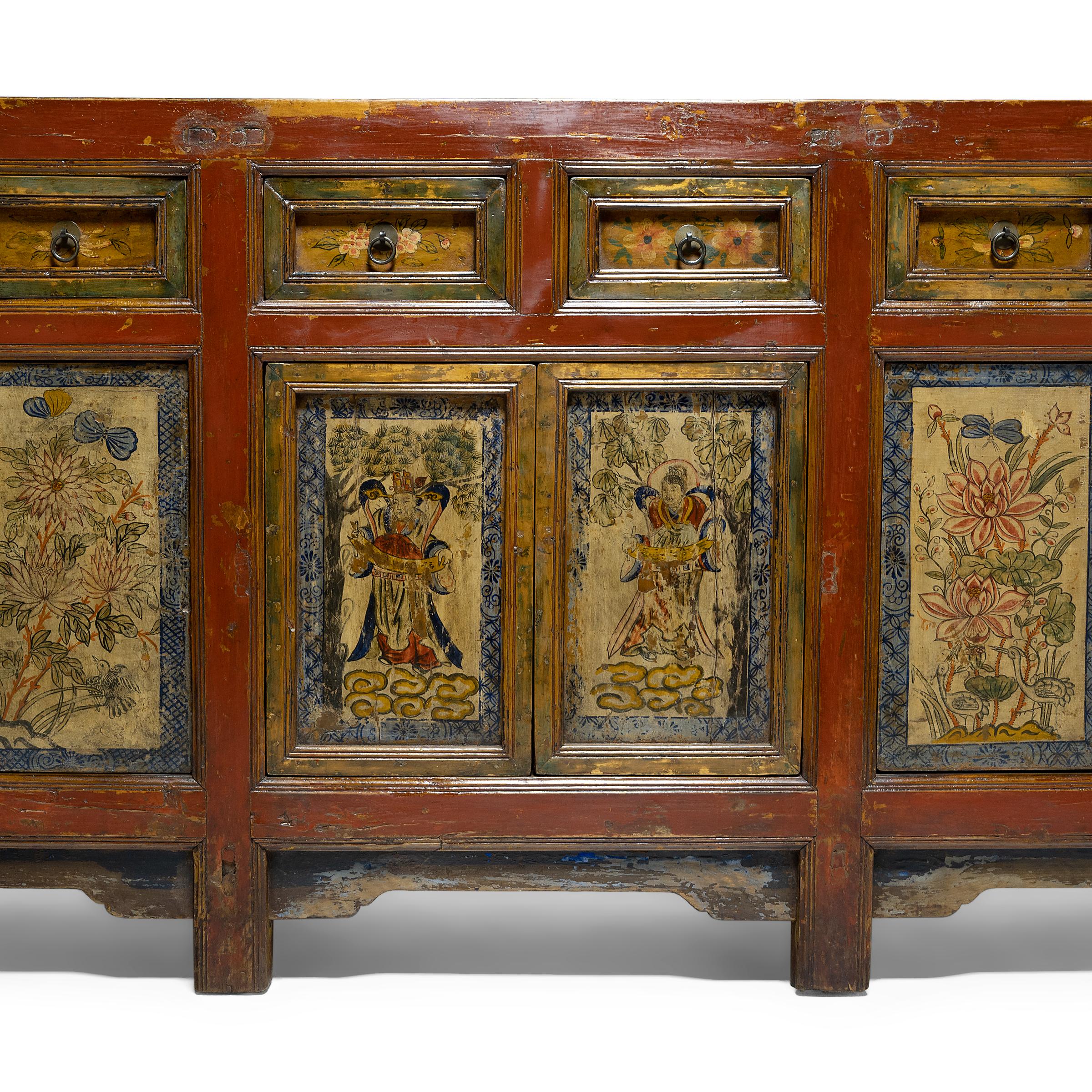 20th Century Chinese Provincial Four Seasons Coffer, c. 1900
