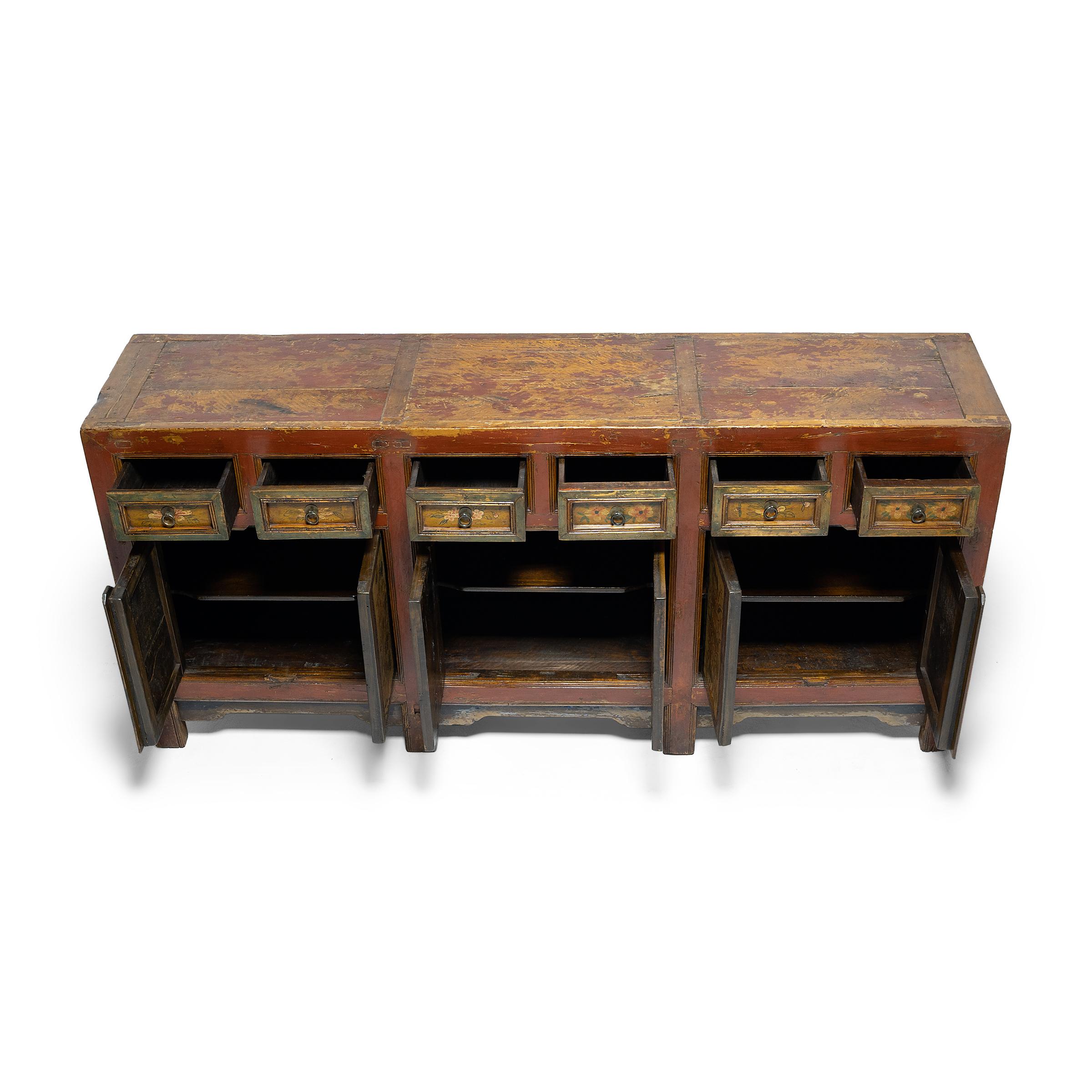 Chinese Provincial Four Seasons Coffer, c. 1900 1