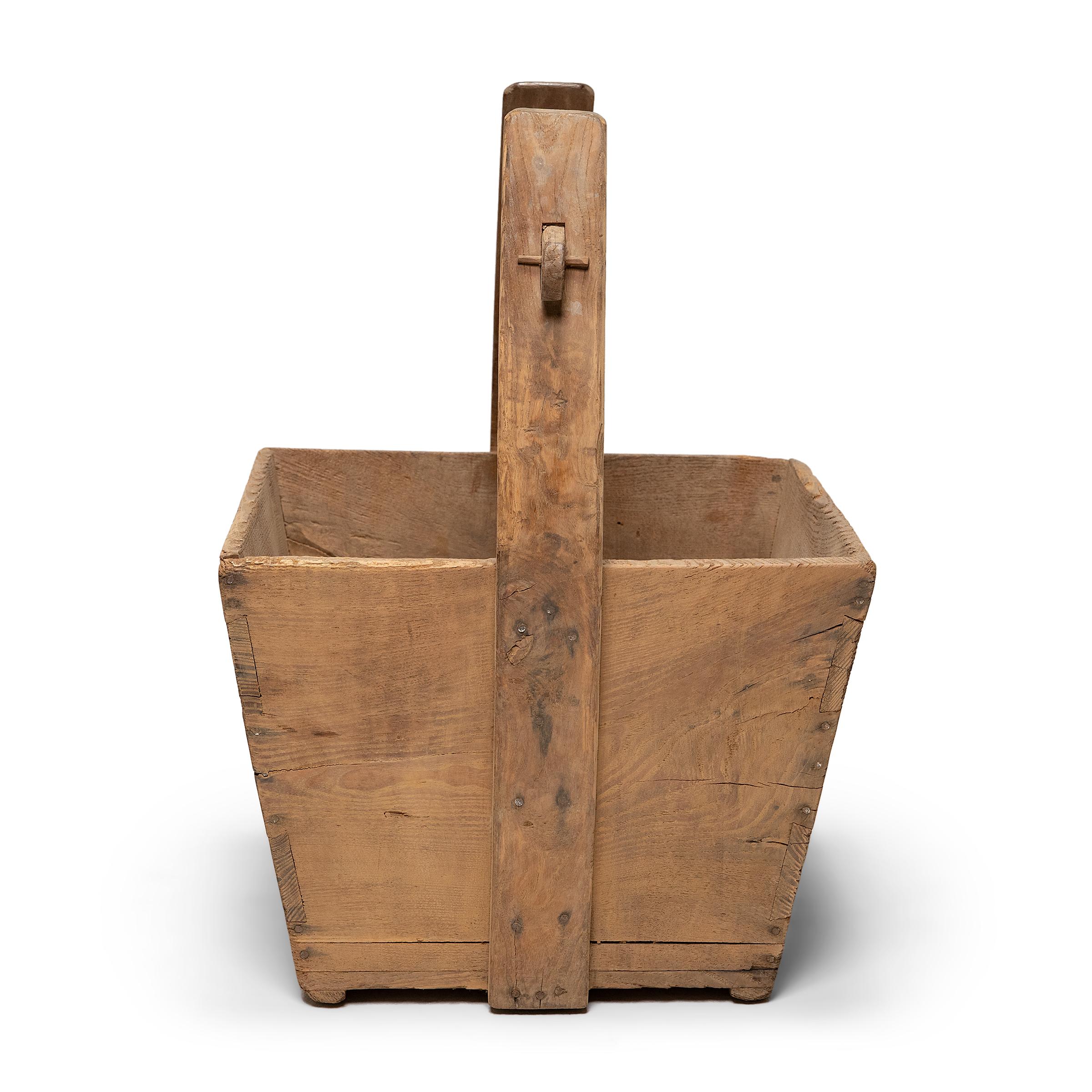 Rustic Chinese Provincial Grain Container, c. 1900