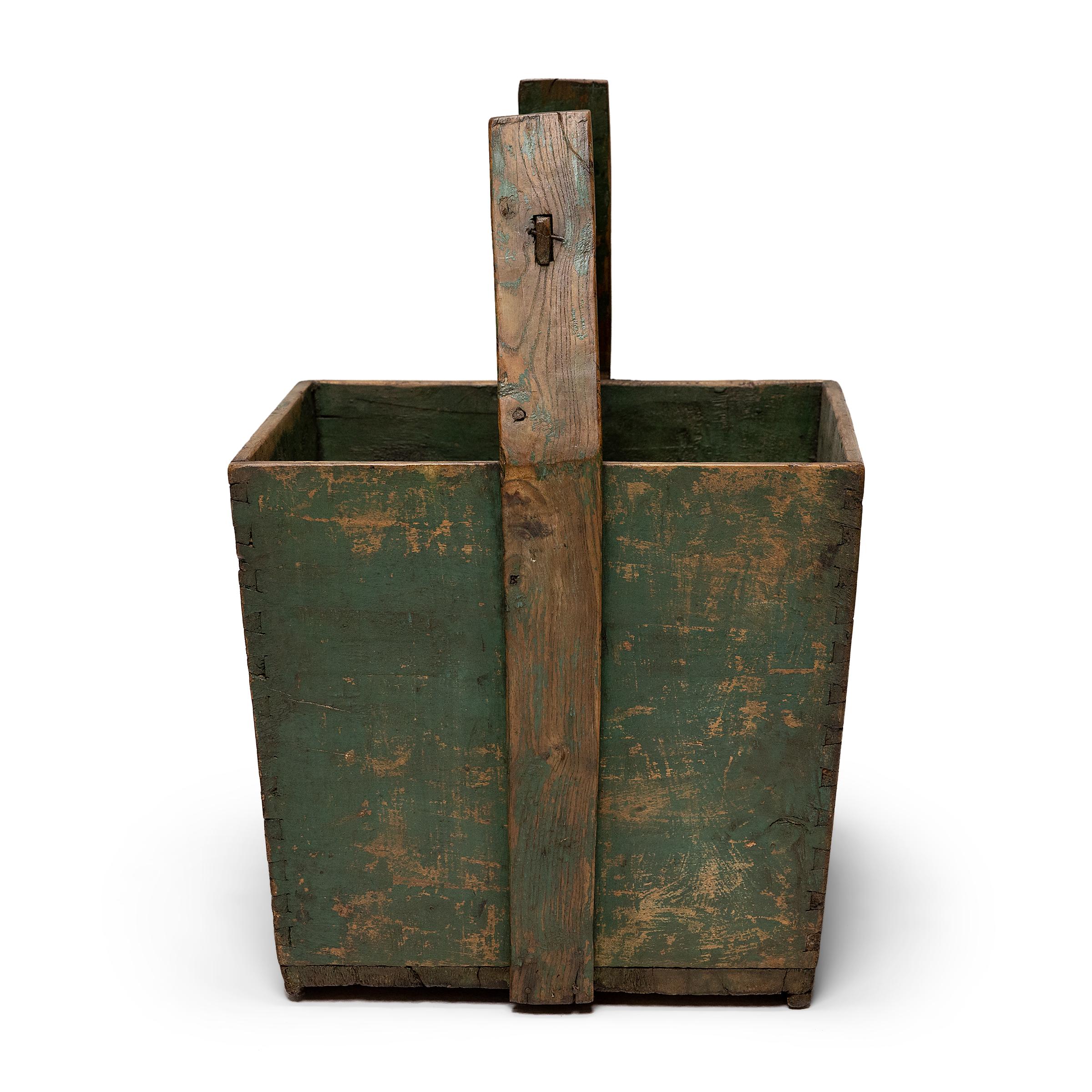 Rustic Chinese Provincial Grain Container, c. 1900 For Sale
