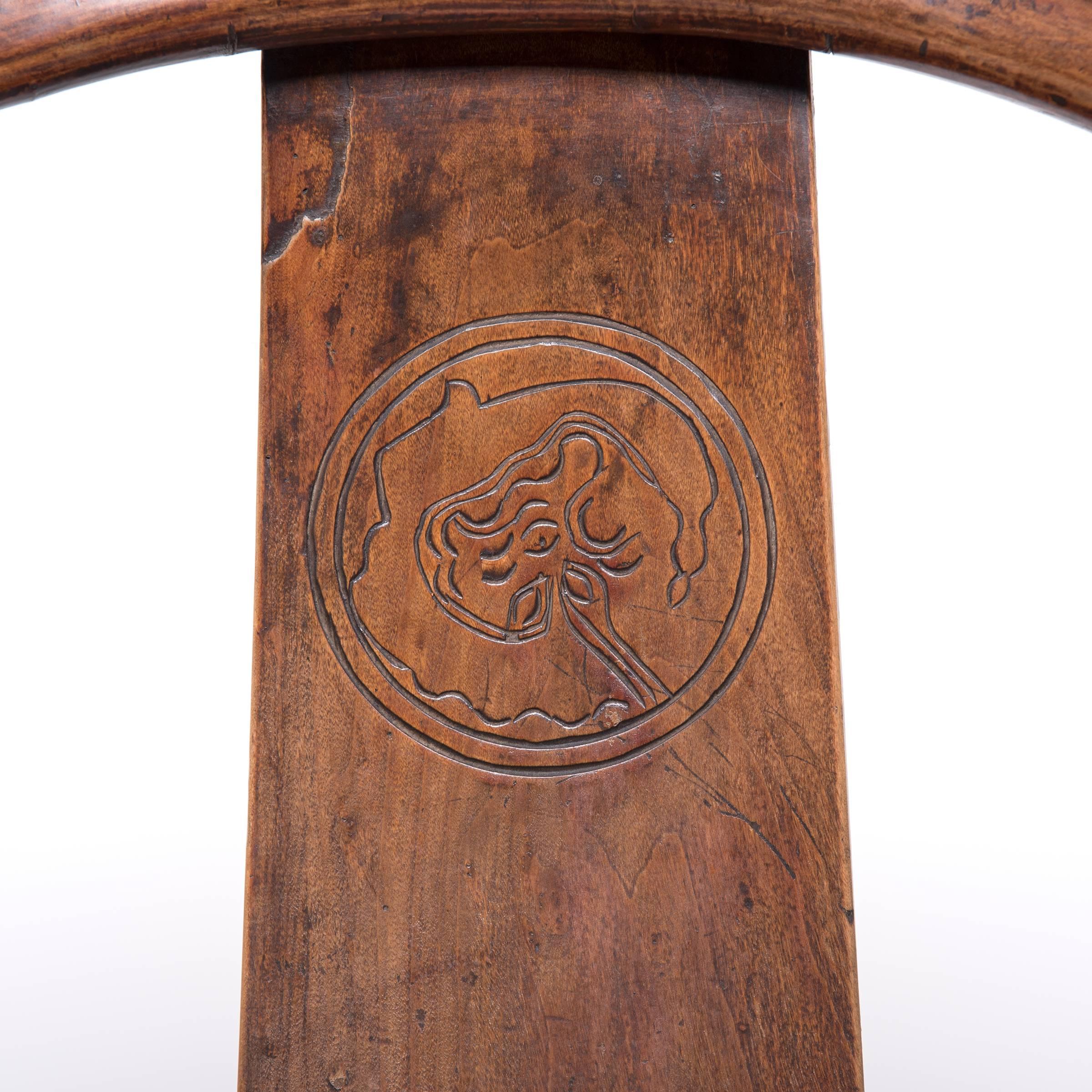 19th Century Chinese Provincial Roundback Chair, circa 1850