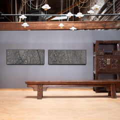 Banc provincial chinois en bois d'orme, vers 1850