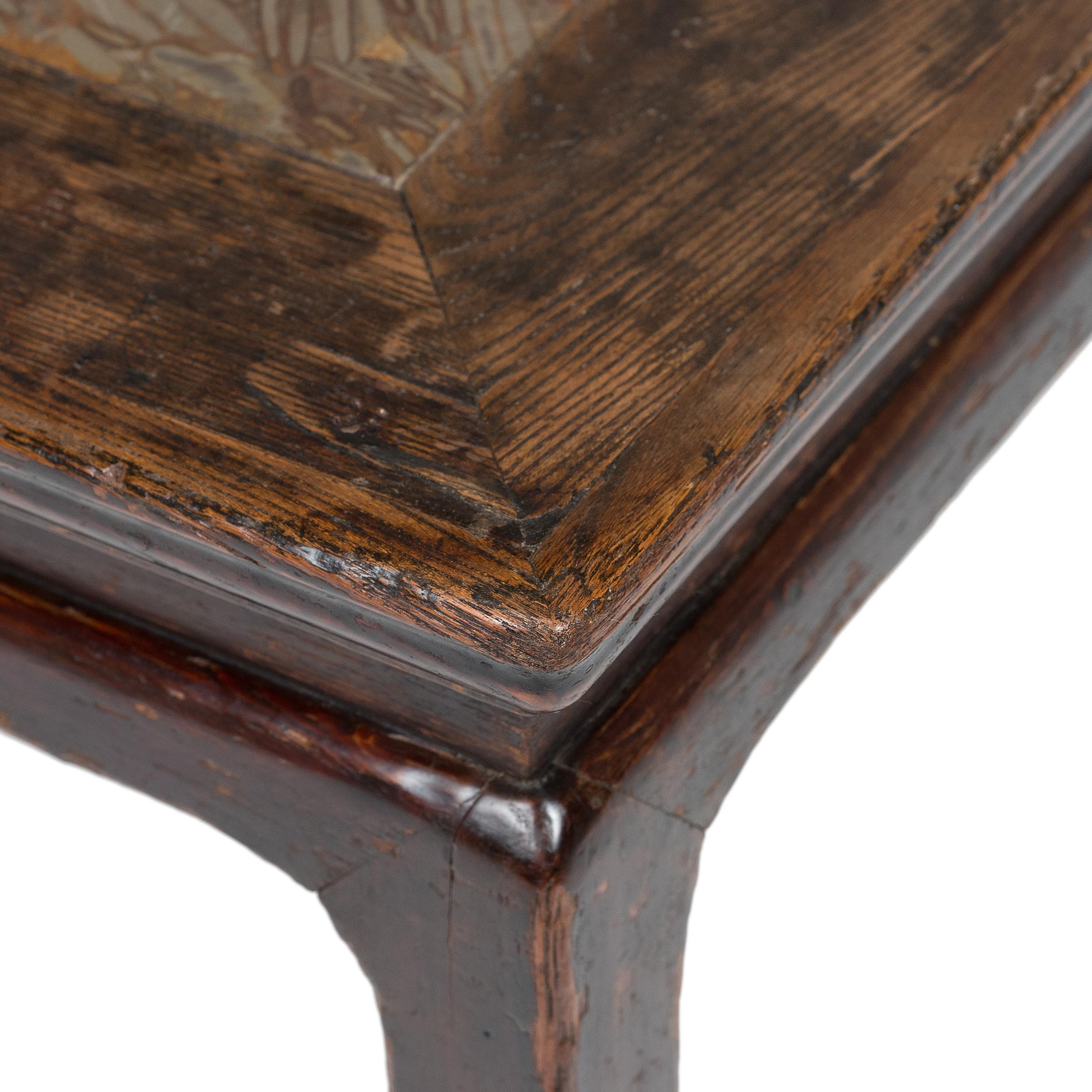 Chinese Puddingstone Top Game Table, c. 1850 For Sale 2