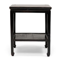 Chinese Puddingstone Top Side Table, c. 1900