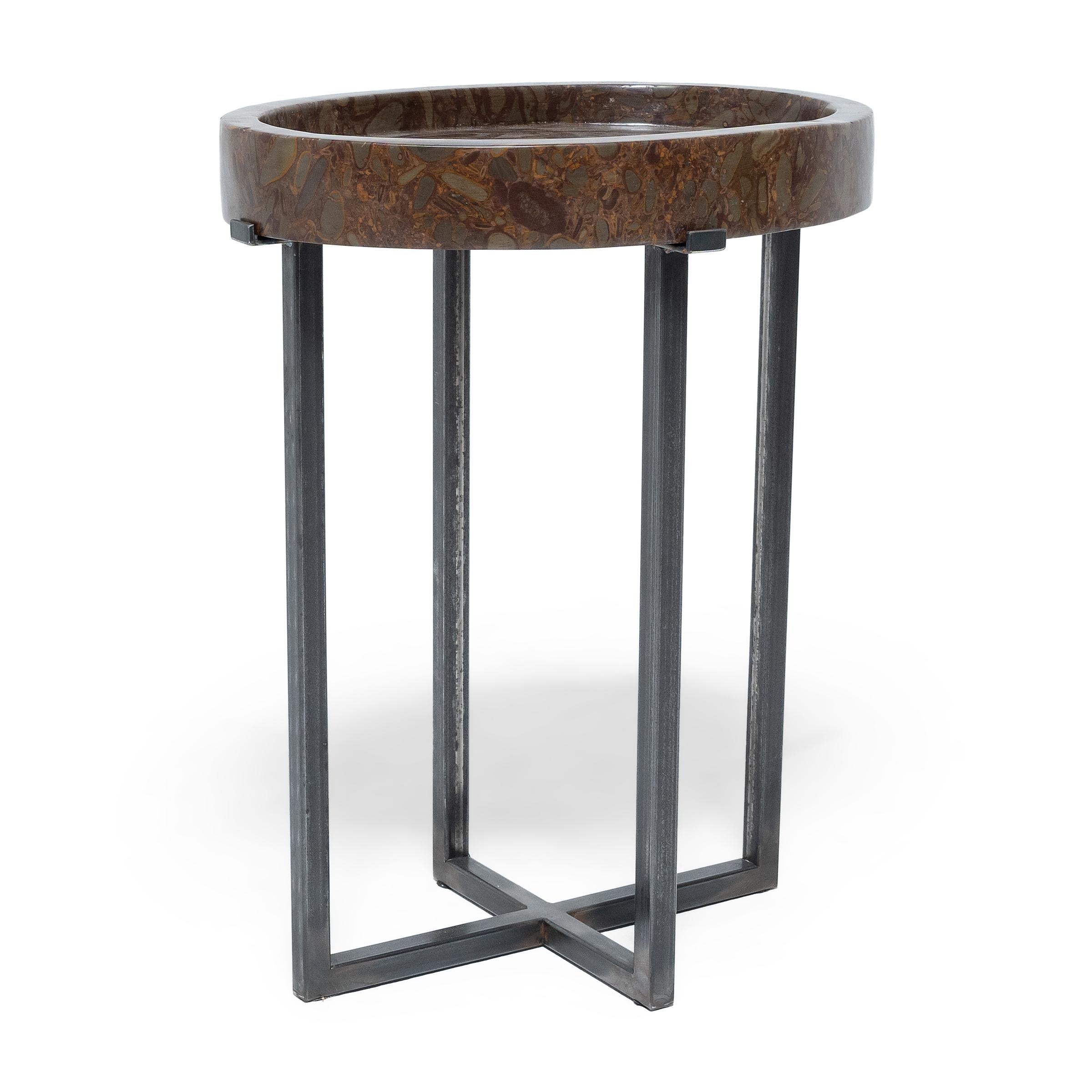 Chinese Puddingstone Tray Table at 1stDibs