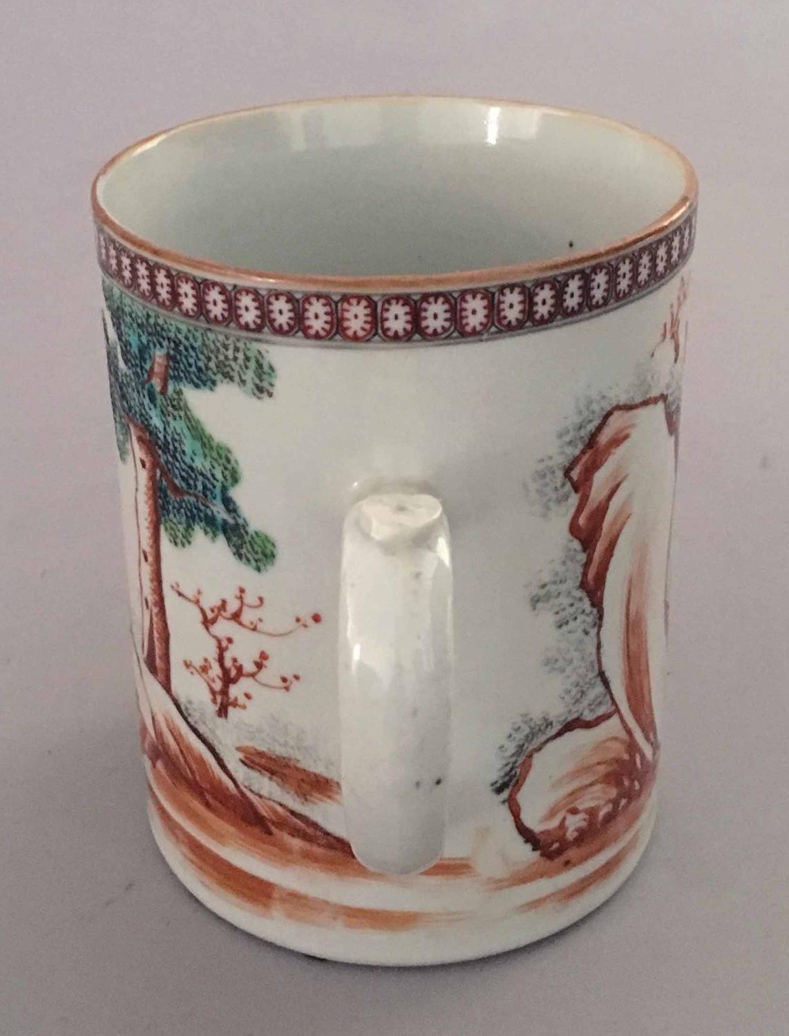 Chinese Qianlong 18th Century Famille Rose Mug 1