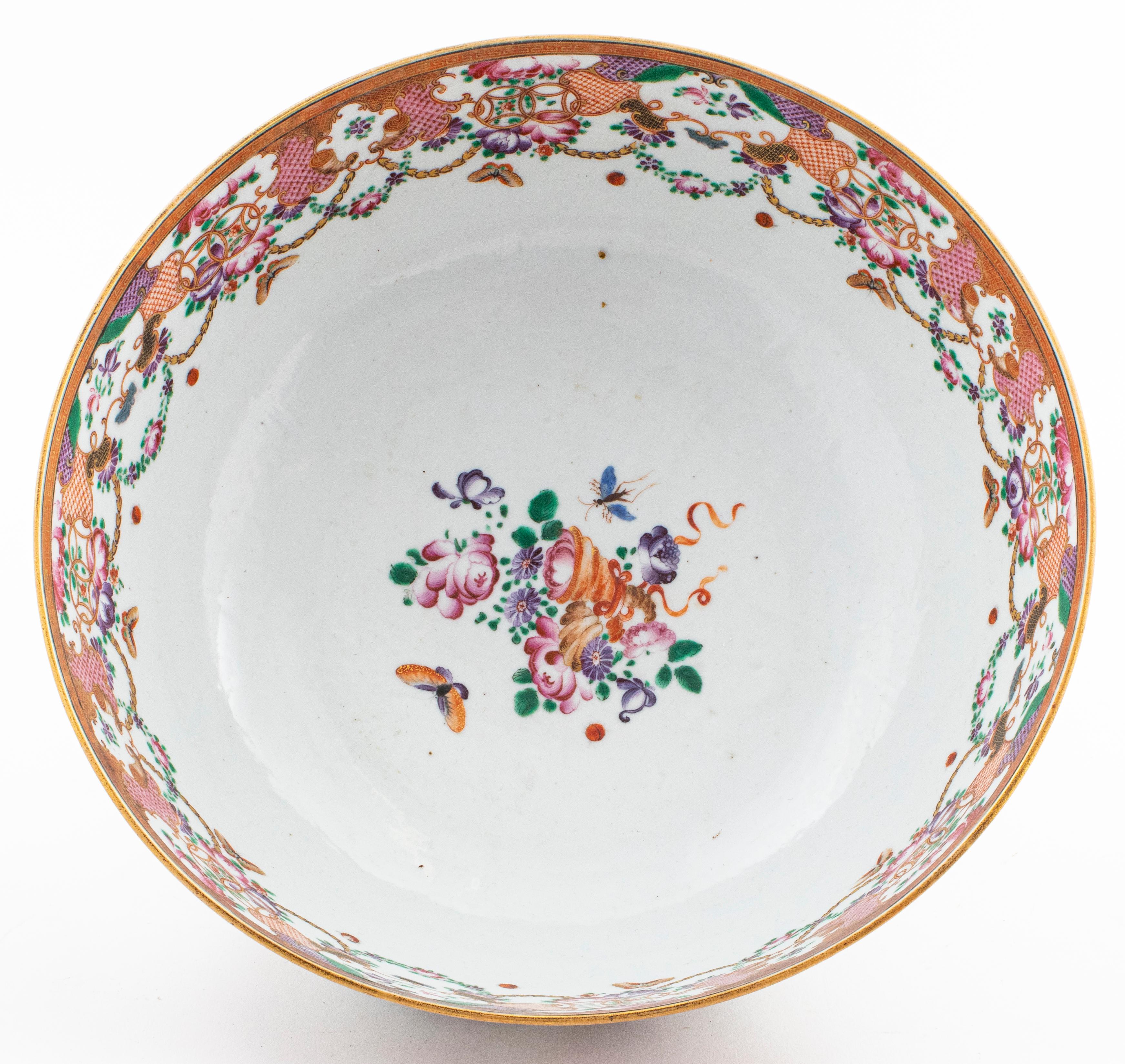 Chinese Qianlong Period Porcelain Punch Bowl 4