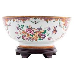 Chinese Qianlong Period Porcelain Punch Bowl