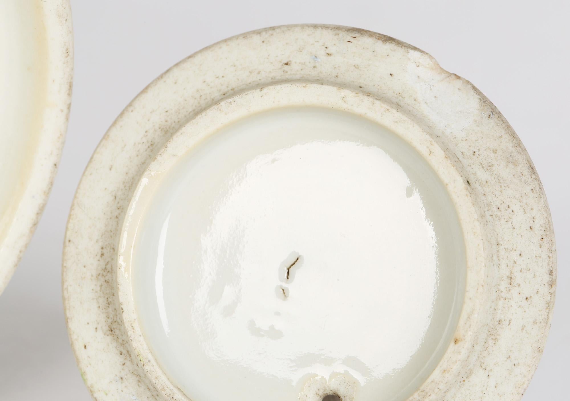 Chinese Qianlong Porcelain Floral Painted Export Teapot For Sale 4