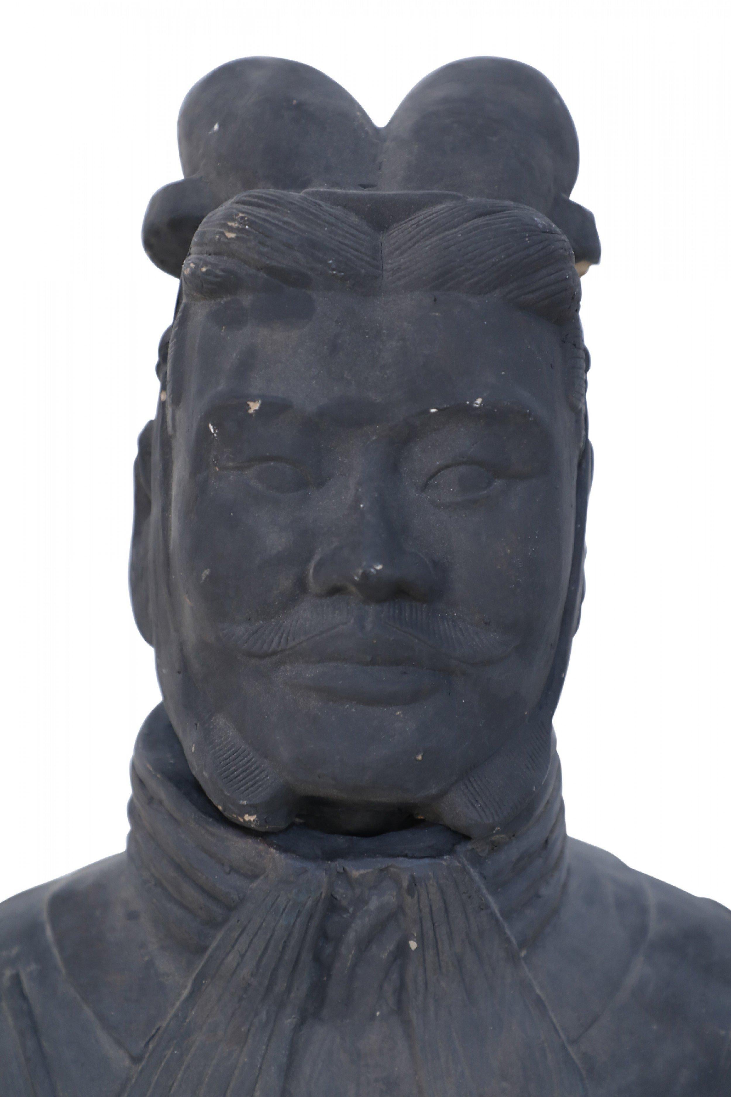 Chinese Qin Dynasty Style Life-Size Terracotta Soldier Statue For Sale 5