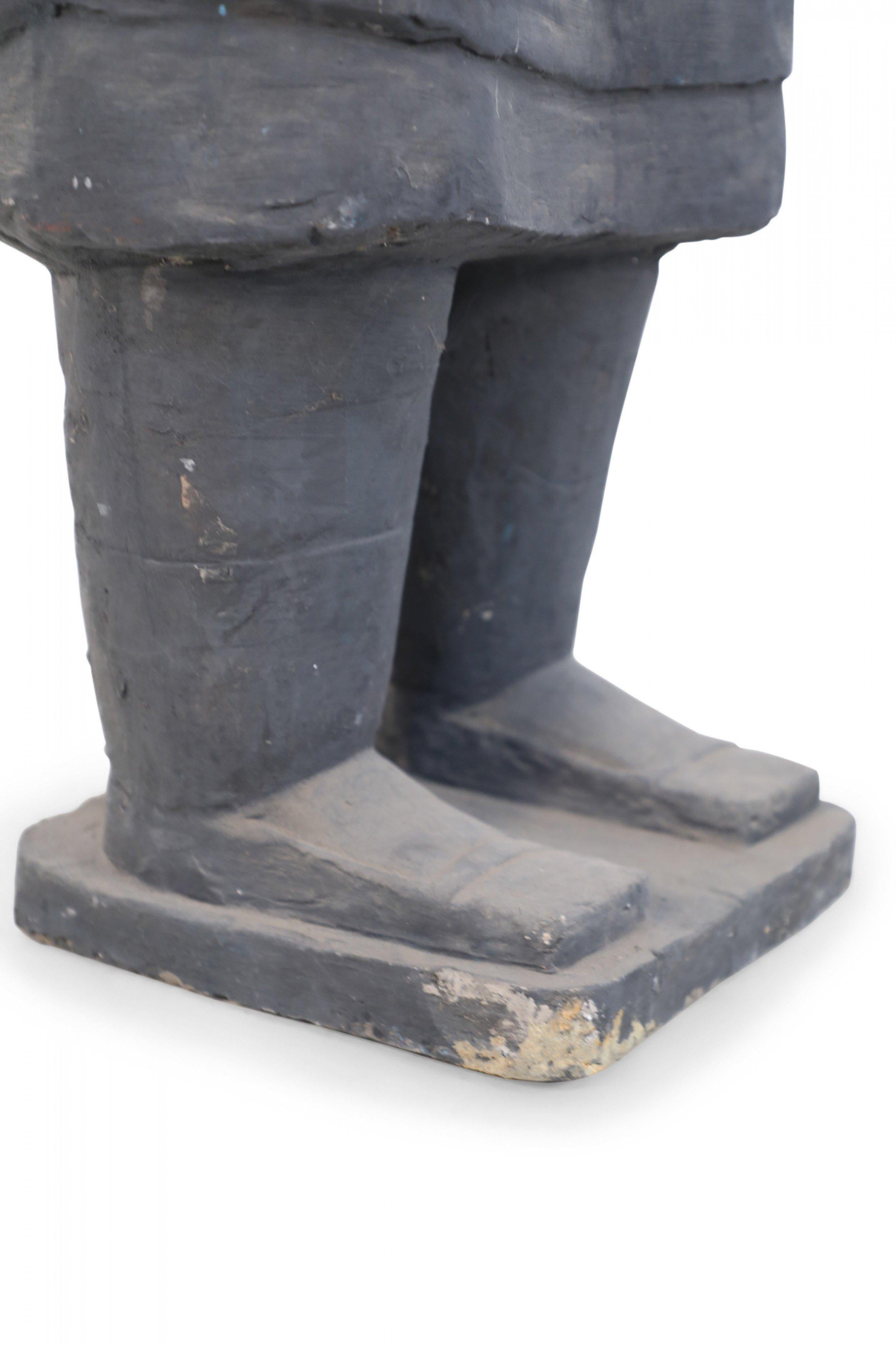 Chinese Qin Dynasty Style Life-Size Terracotta Soldier Statue For Sale 9