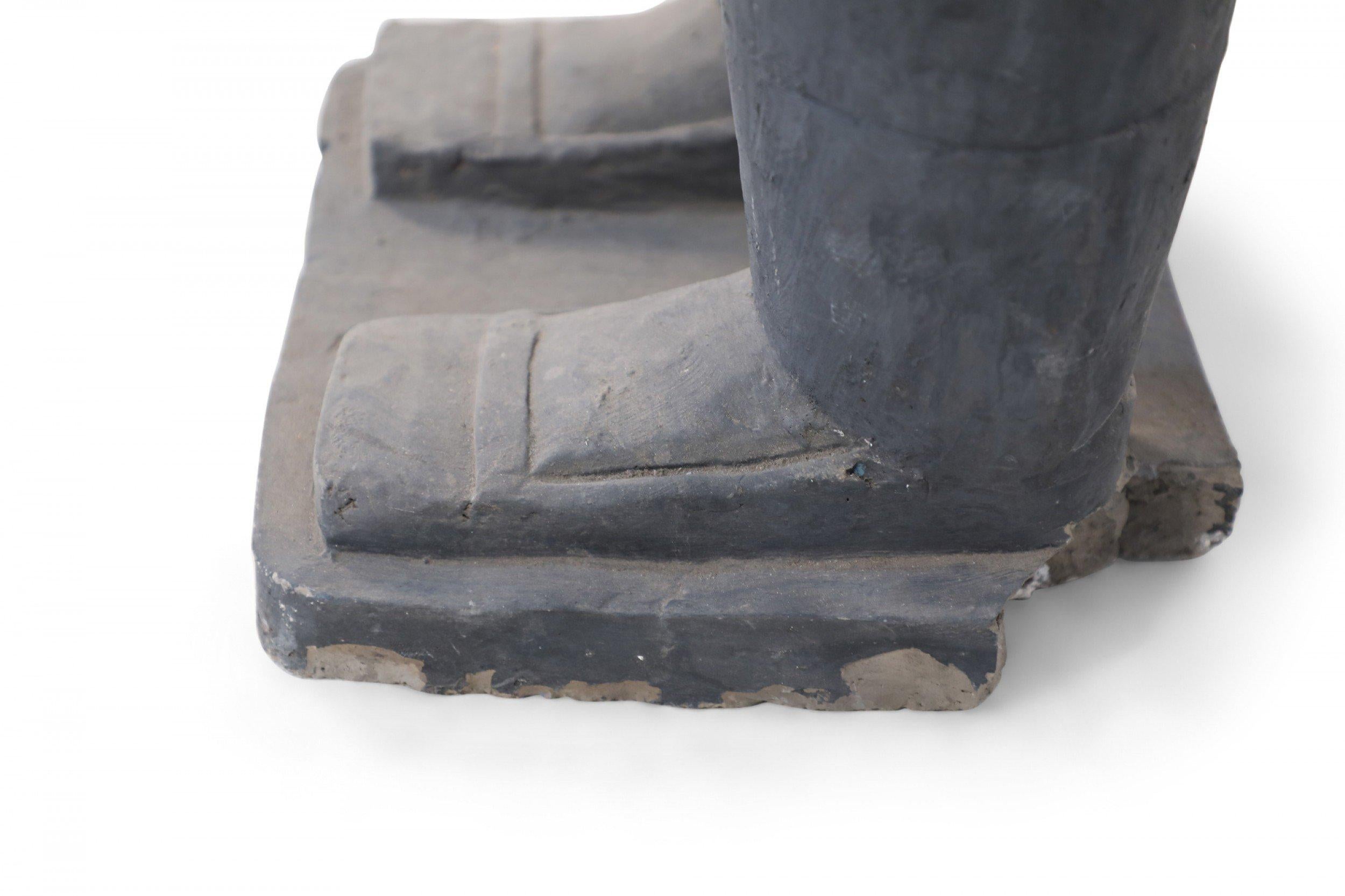 Chinese Export Chinese Qin Dynasty Style Life-Size Terracotta Soldier Statue For Sale