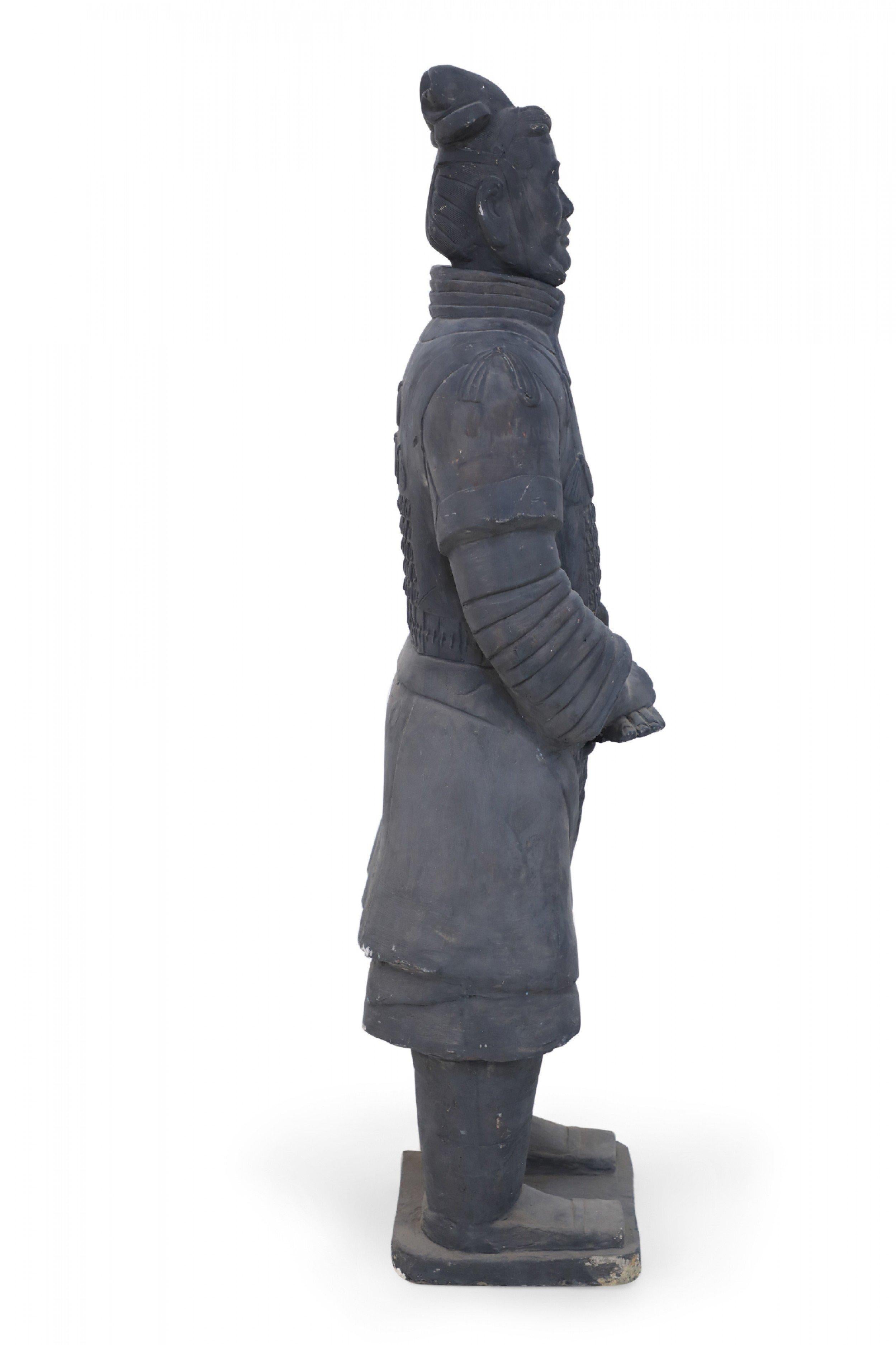 Chinese Qin Dynasty Style Life-Size Terracotta Soldier Statue For Sale 3