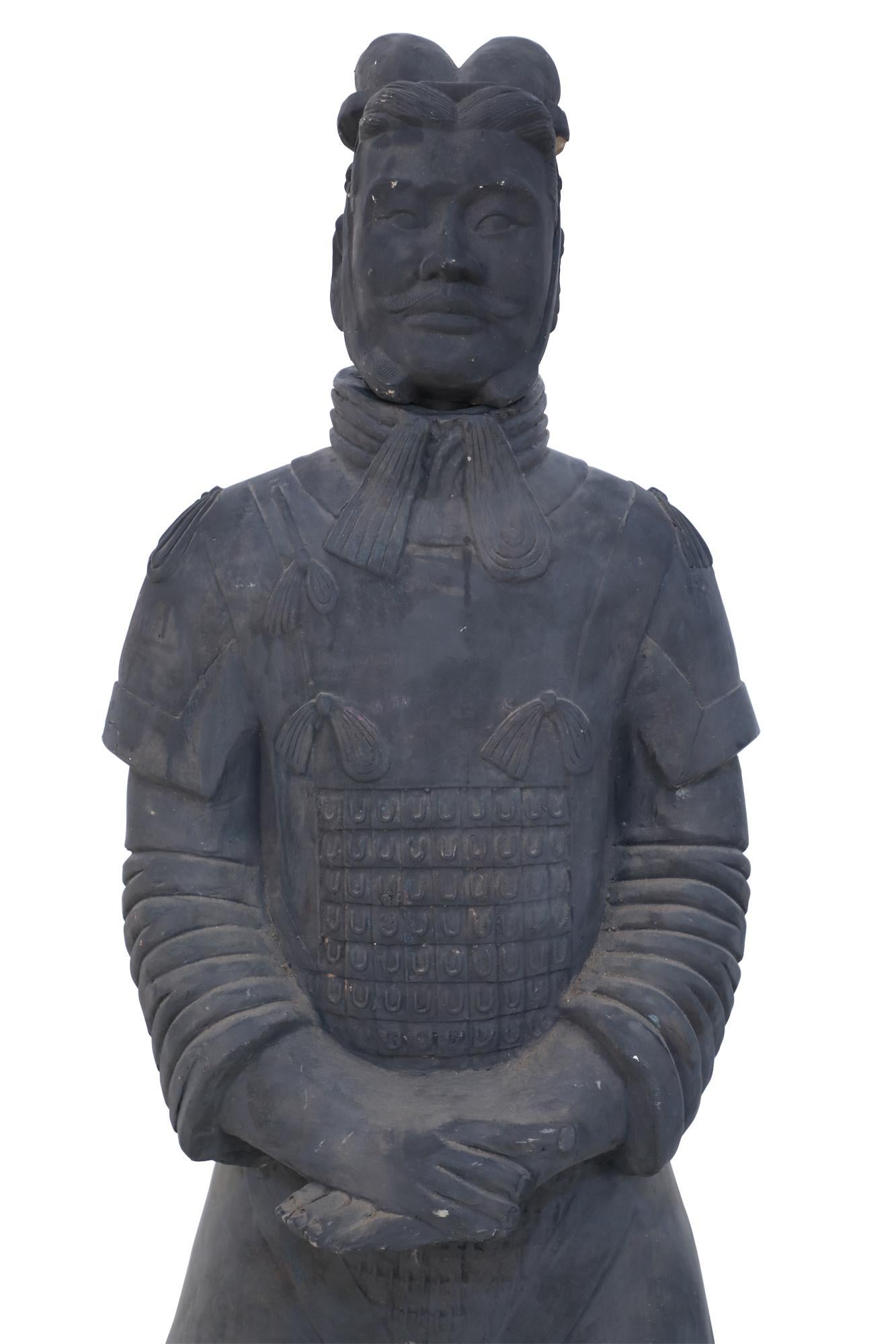 Chinese Qin Dynasty Style Life-Size Terracotta Soldier Statue 5