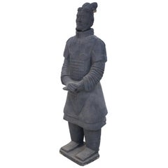 Chinese Qin Dynasty Style Life-Size Terracotta Soldier Statue