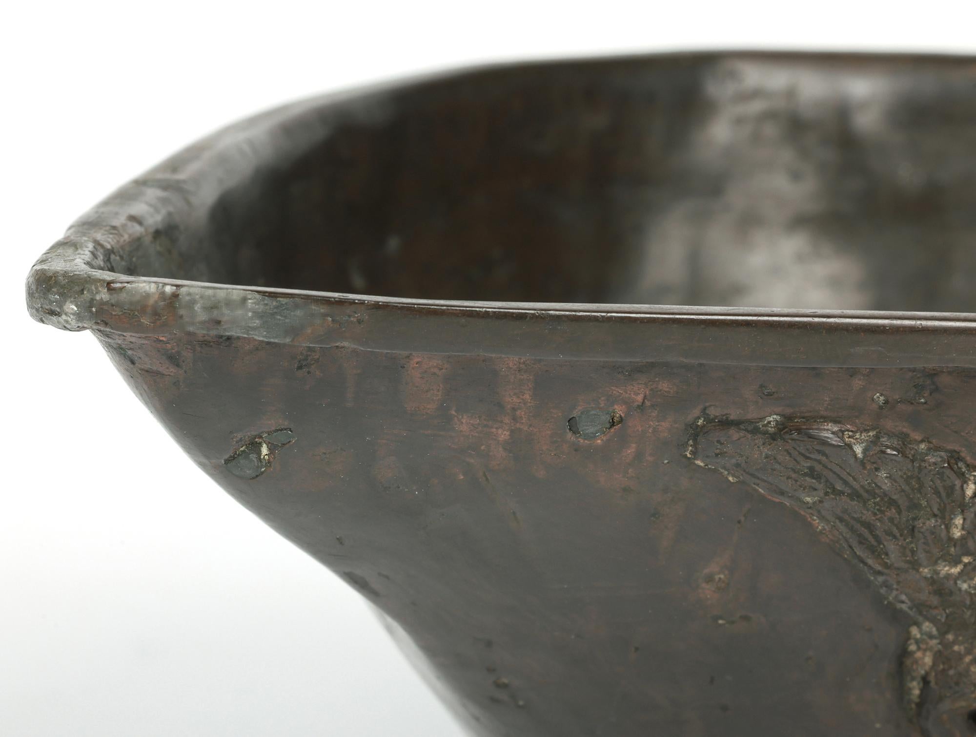 Barco chino Qing de bronce para salsas con grullas voladoras en venta 12