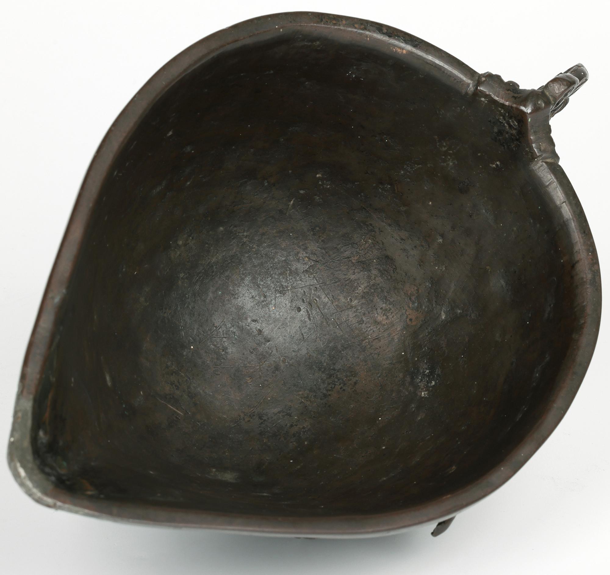 Barco chino Qing de bronce para salsas con grullas voladoras en venta 2
