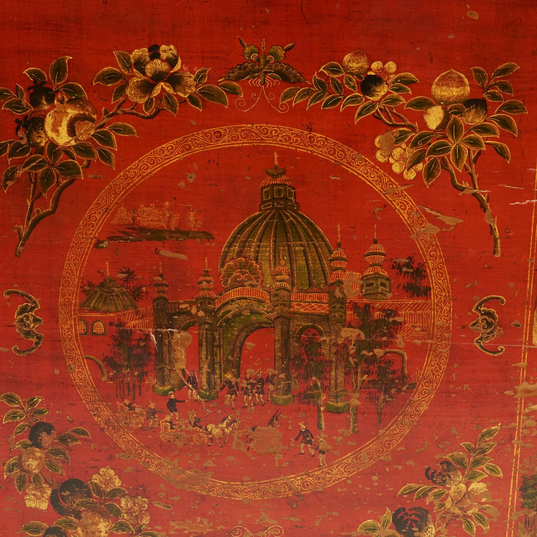 Chinesisches Kabinett aus der Qing-Dynastie mit Original-Dekor (19. Jahrhundert) im Angebot