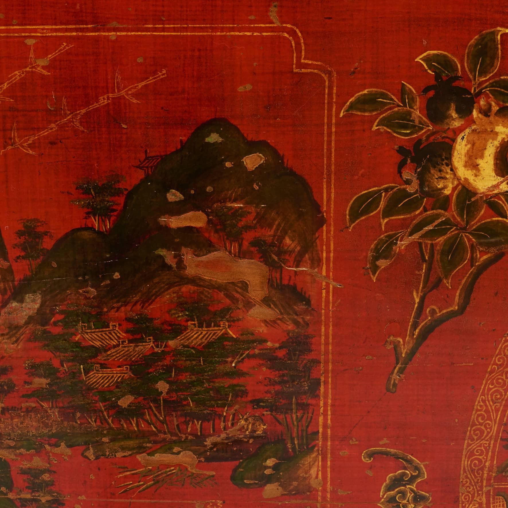 Chinesisches Kabinett aus der Qing-Dynastie mit Original-Dekor im Angebot 2