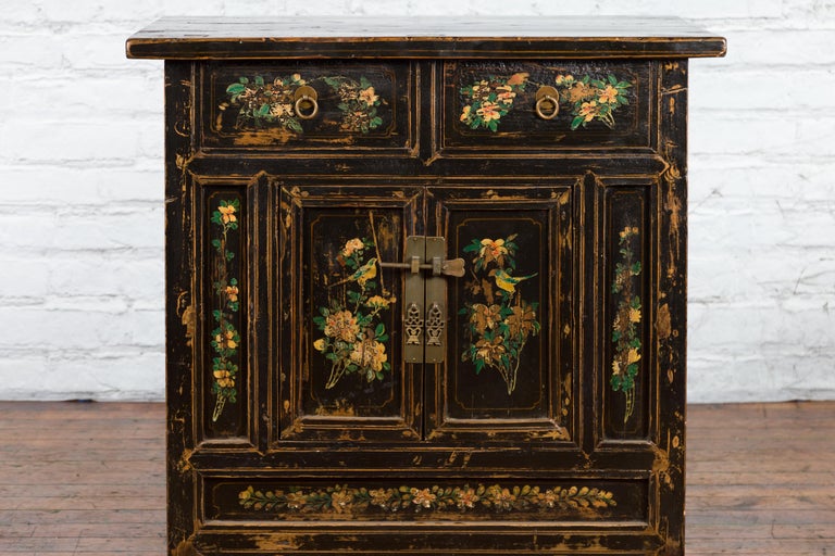 Black Lacquer Kitchen Cabinet From Tianjin - 19thC Black Lacquer Kitchen Cabinet From Tianjin - 19thC