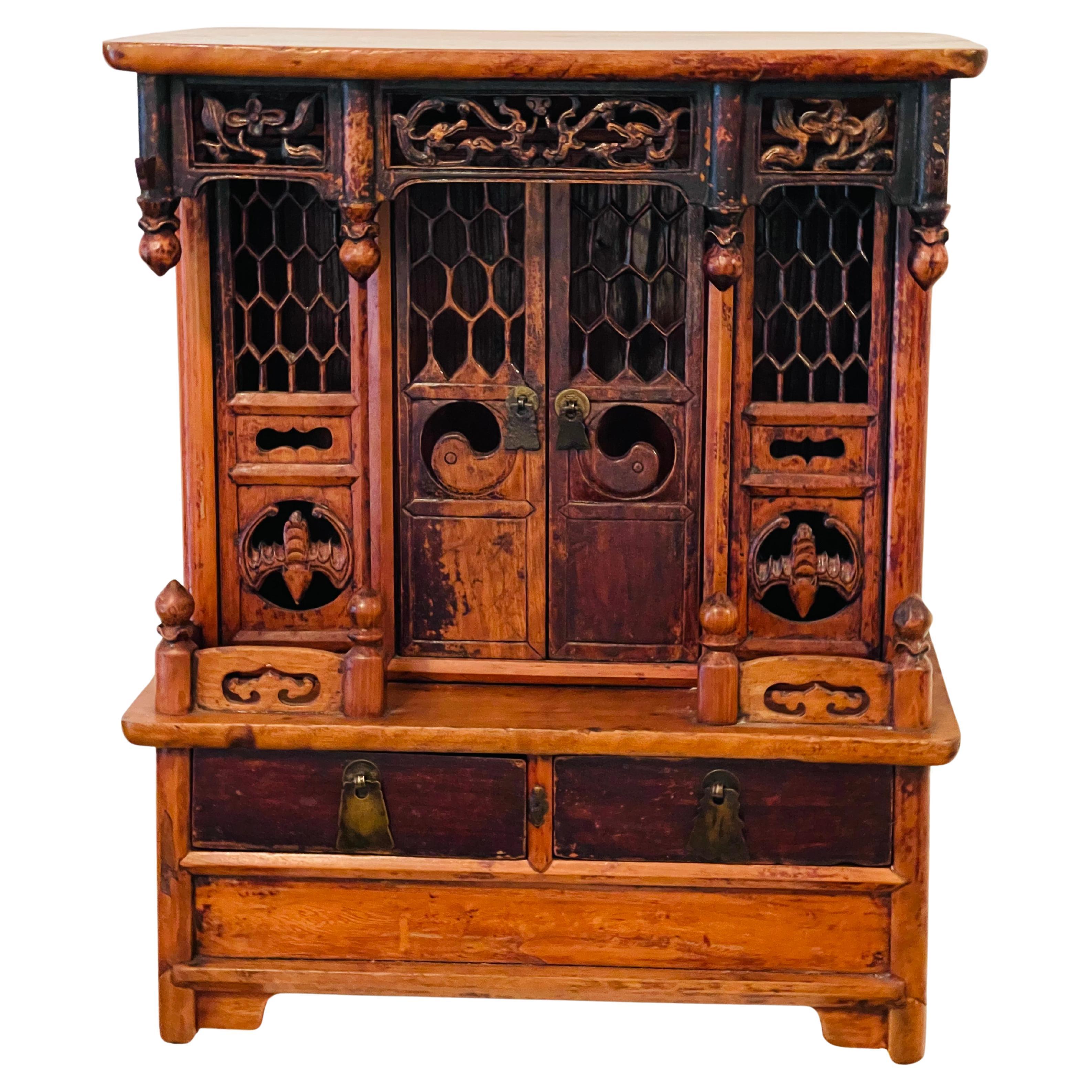 Cabinet pour autel et sanctuaire de la dynastie chinoise Qing