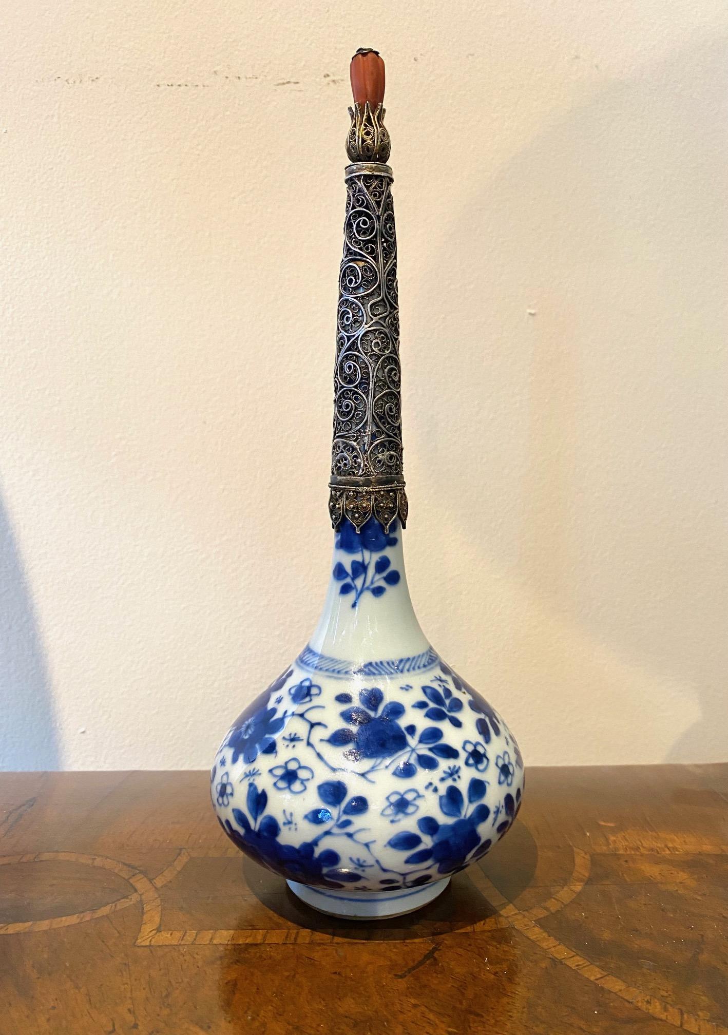 Chinese Qing Dynasty Blue and White Blue Porcelain 