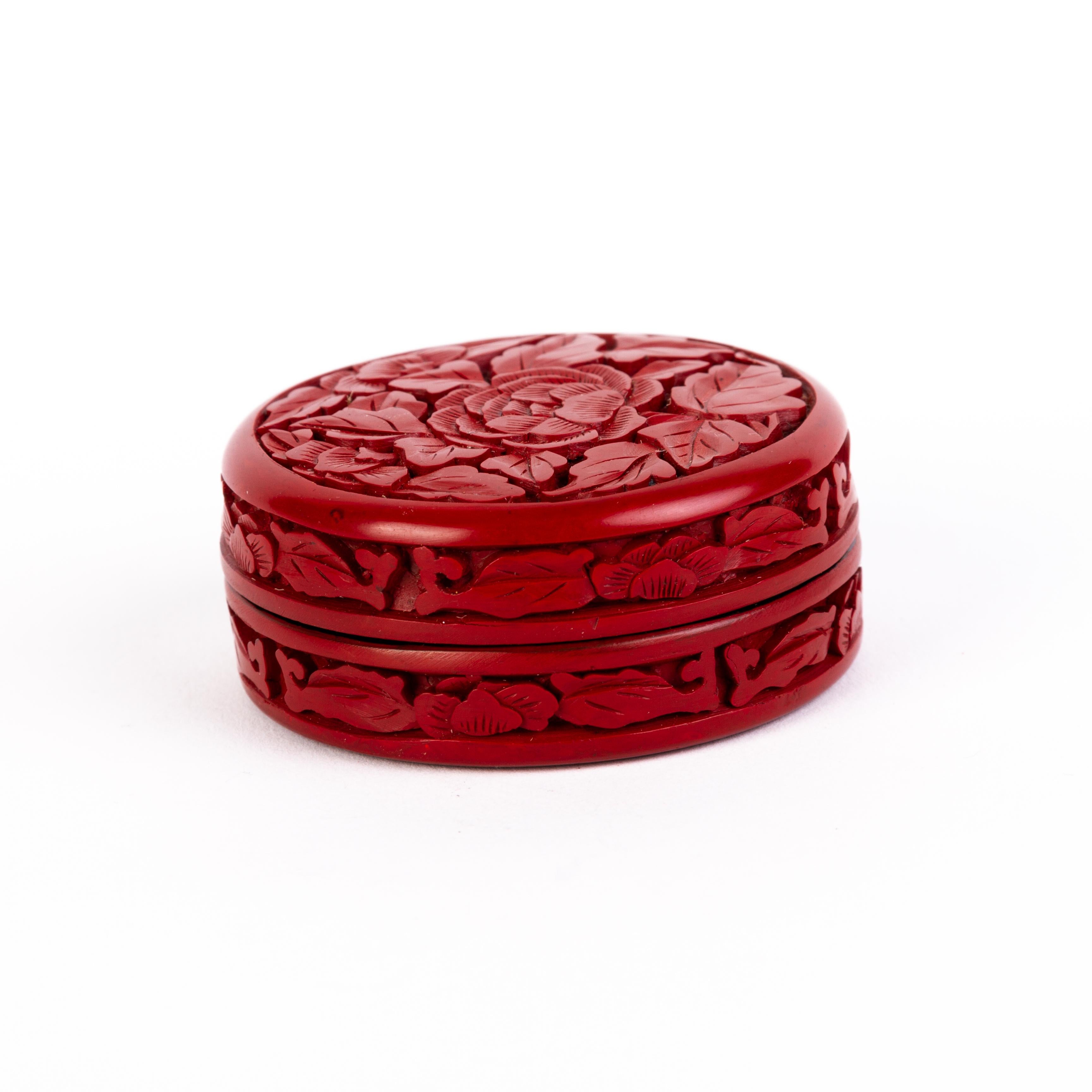 Chinese Qing Dynasty Carved Cinnabar Lacquer Circular Lidded Box circa 1900
Good condition
From a private collection.
Free international shipping.