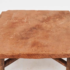 Chinese Qing Dynasty Coffee Table with Stone Table Top and Basswood Frame