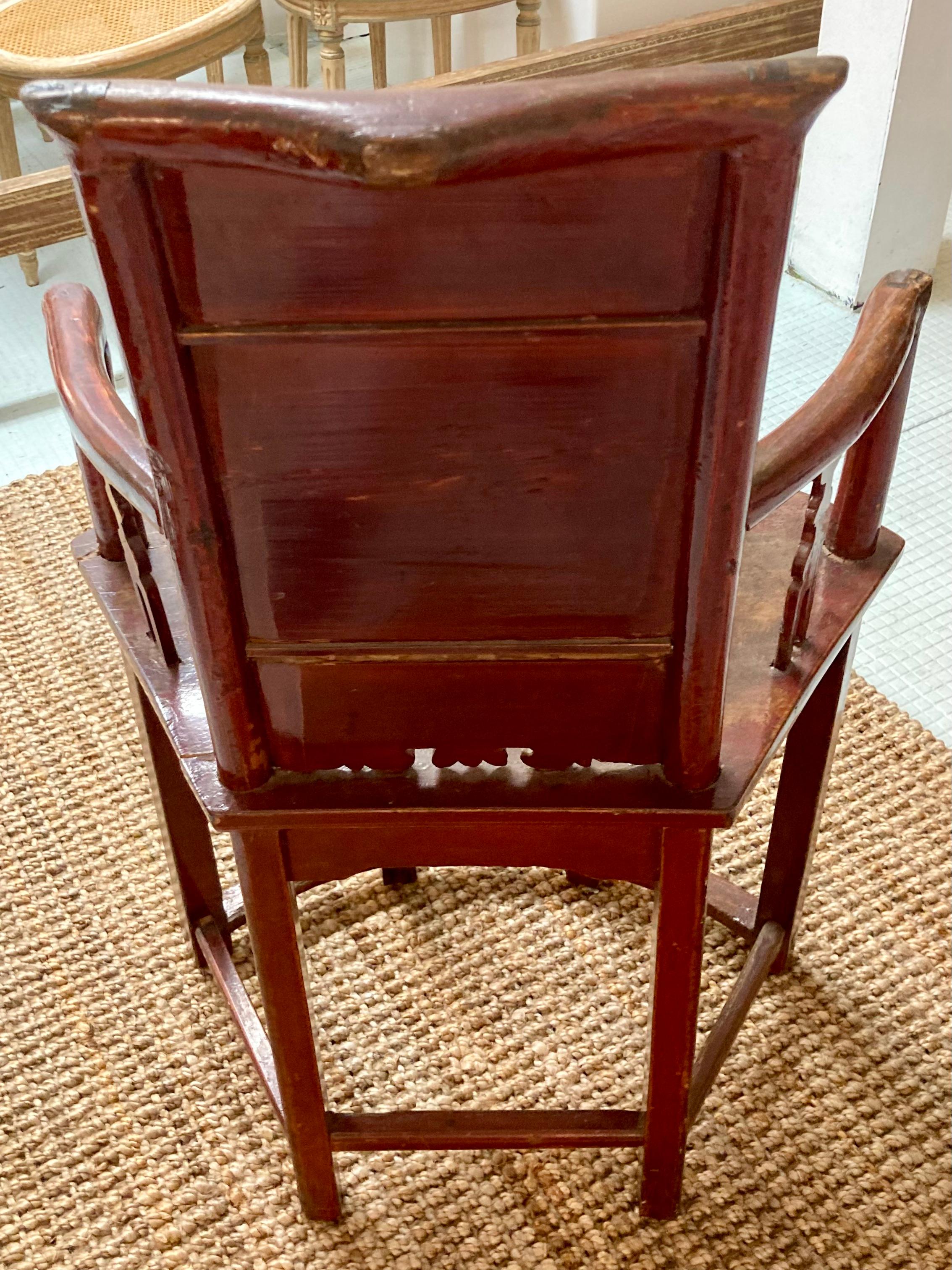 Chinese Qing Dynasty Corner Chair For Sale 1