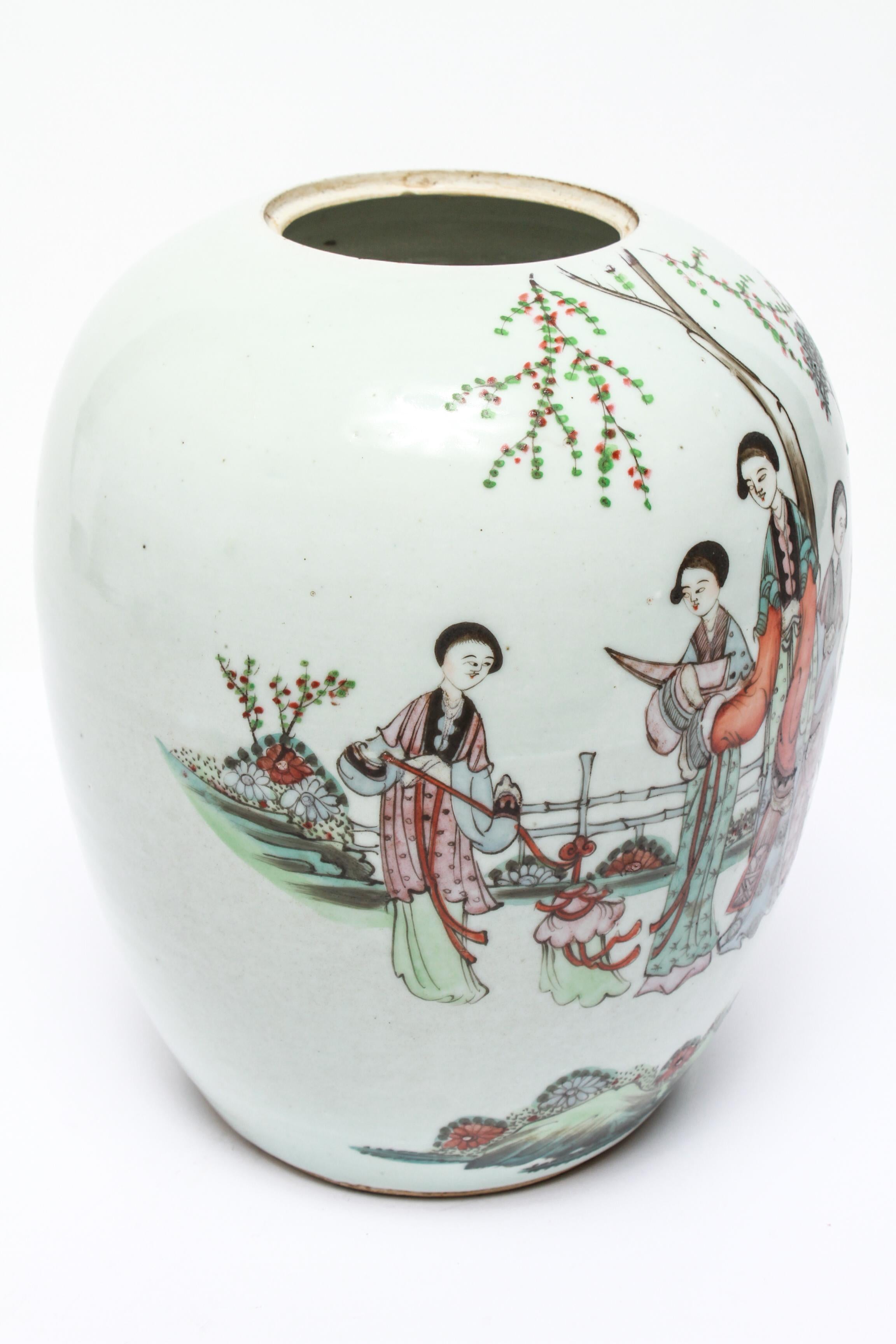 Chinese Qing Style Enameled Ceramic Ginger Jars 11