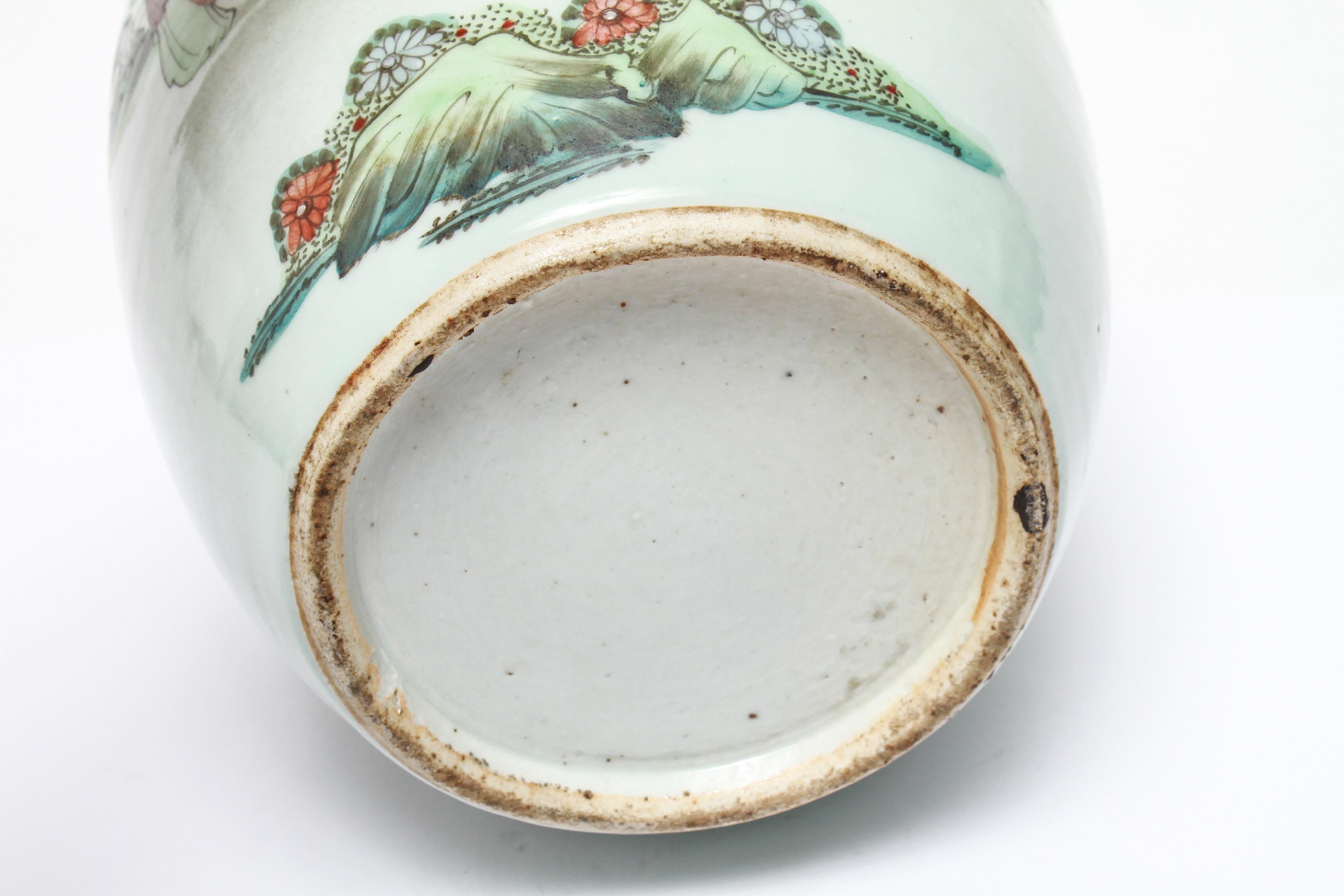 Chinese Qing Style Enameled Ceramic Ginger Jars 13