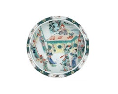 Chinese Qing Dynasty Famille Rose Porcelain Plate