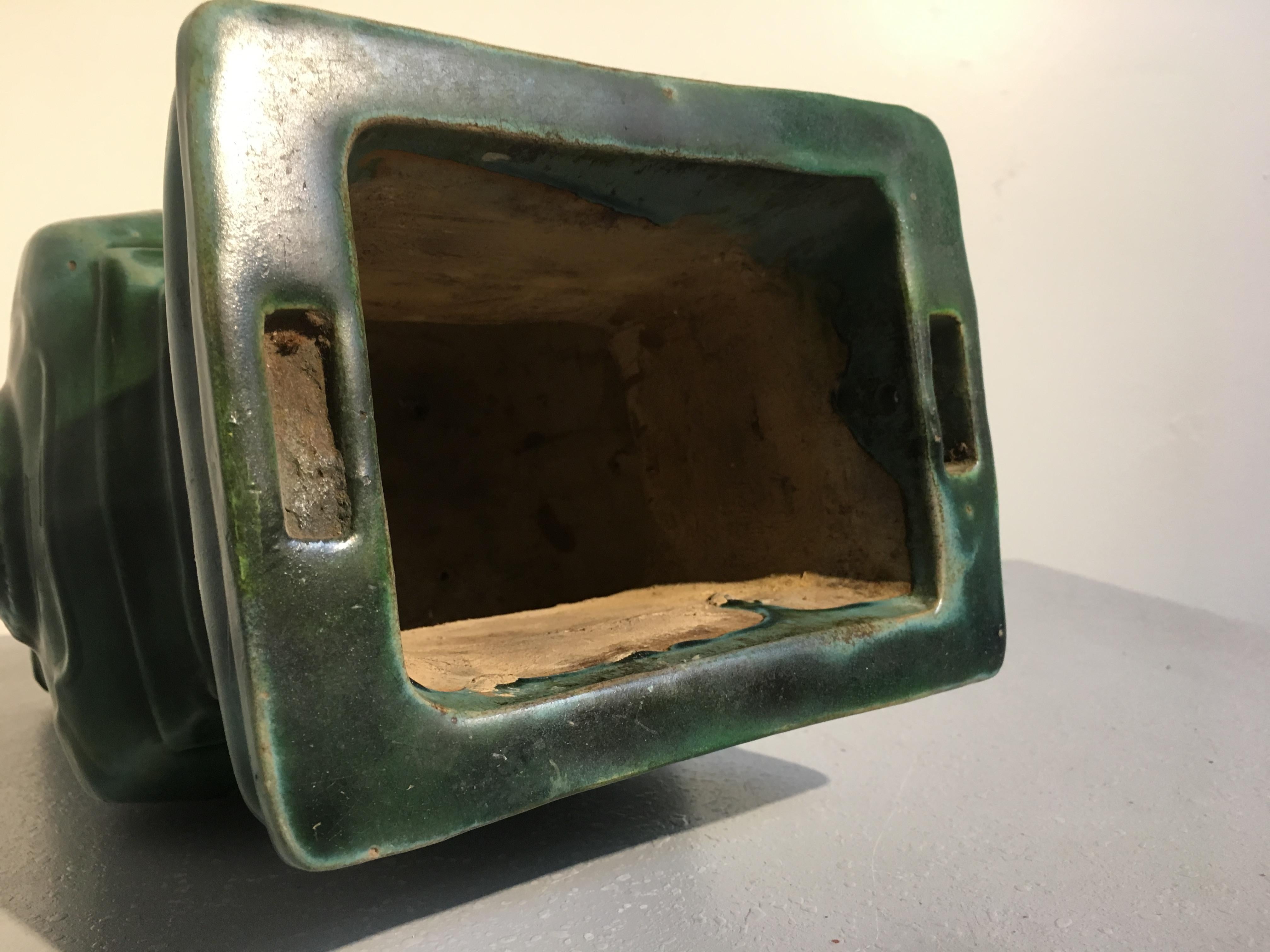 Bruciatore di incenso cinese della dinastia Qing, smaltato di verde, fine del XIX secolo in vendita 5