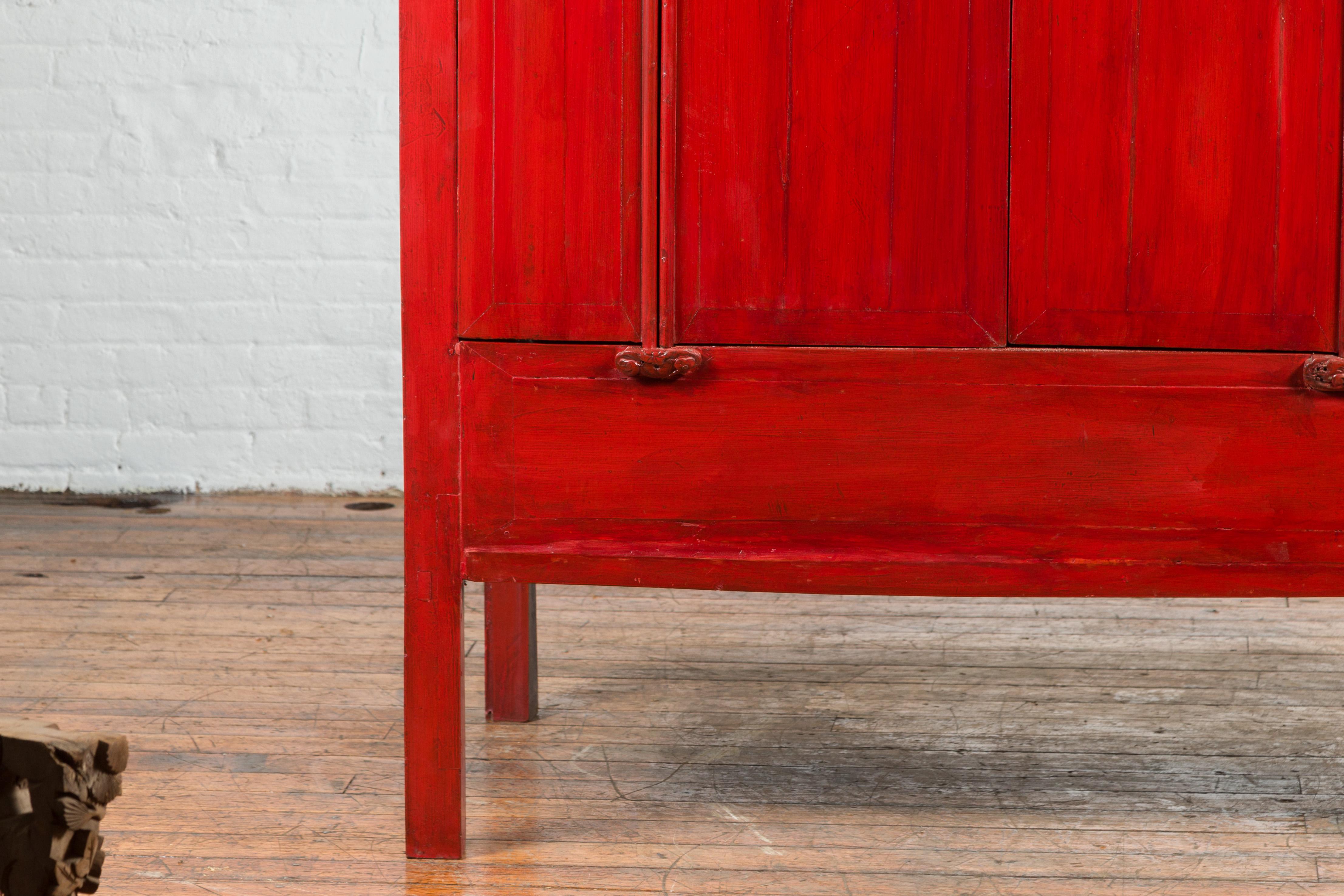 chinese red cabinet