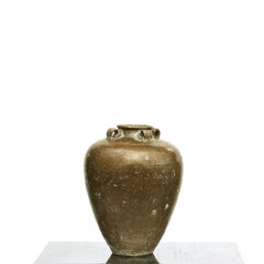 Chinese Qing-Dynasty Ochre Glazed Vinegar Gar
