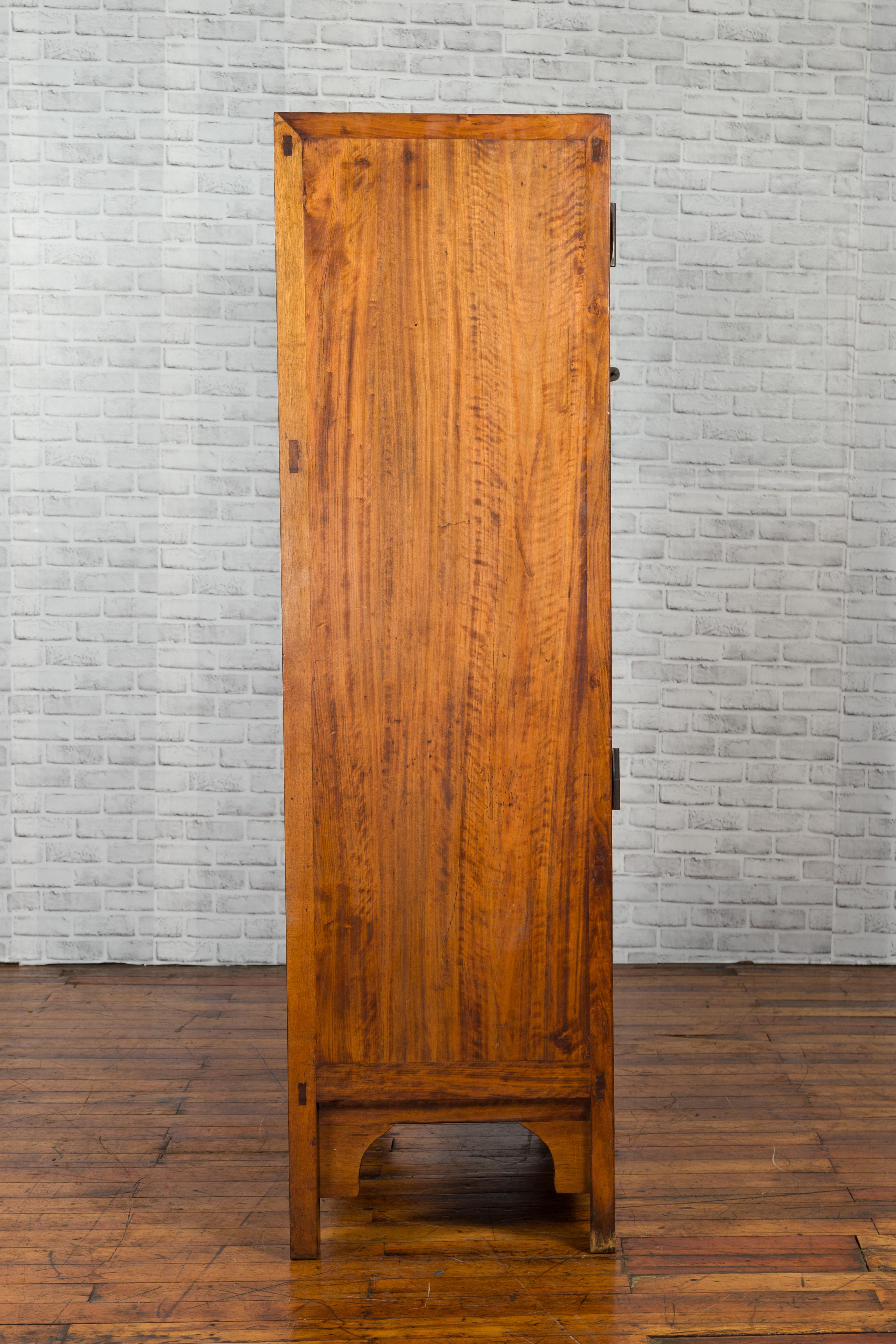 Chinese Qing Dynasty Period 19th Century Cabinet with Hidden Drawers and Panel For Sale 6