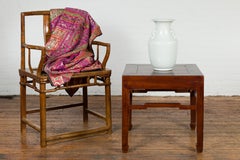 Table d'appoint de la période de la Dynasty Qing, 19e siècle, avec brancards à bosse