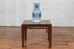 Chinese Qing Dynasty Period 19th Century Side Table with Humpback Style Apron