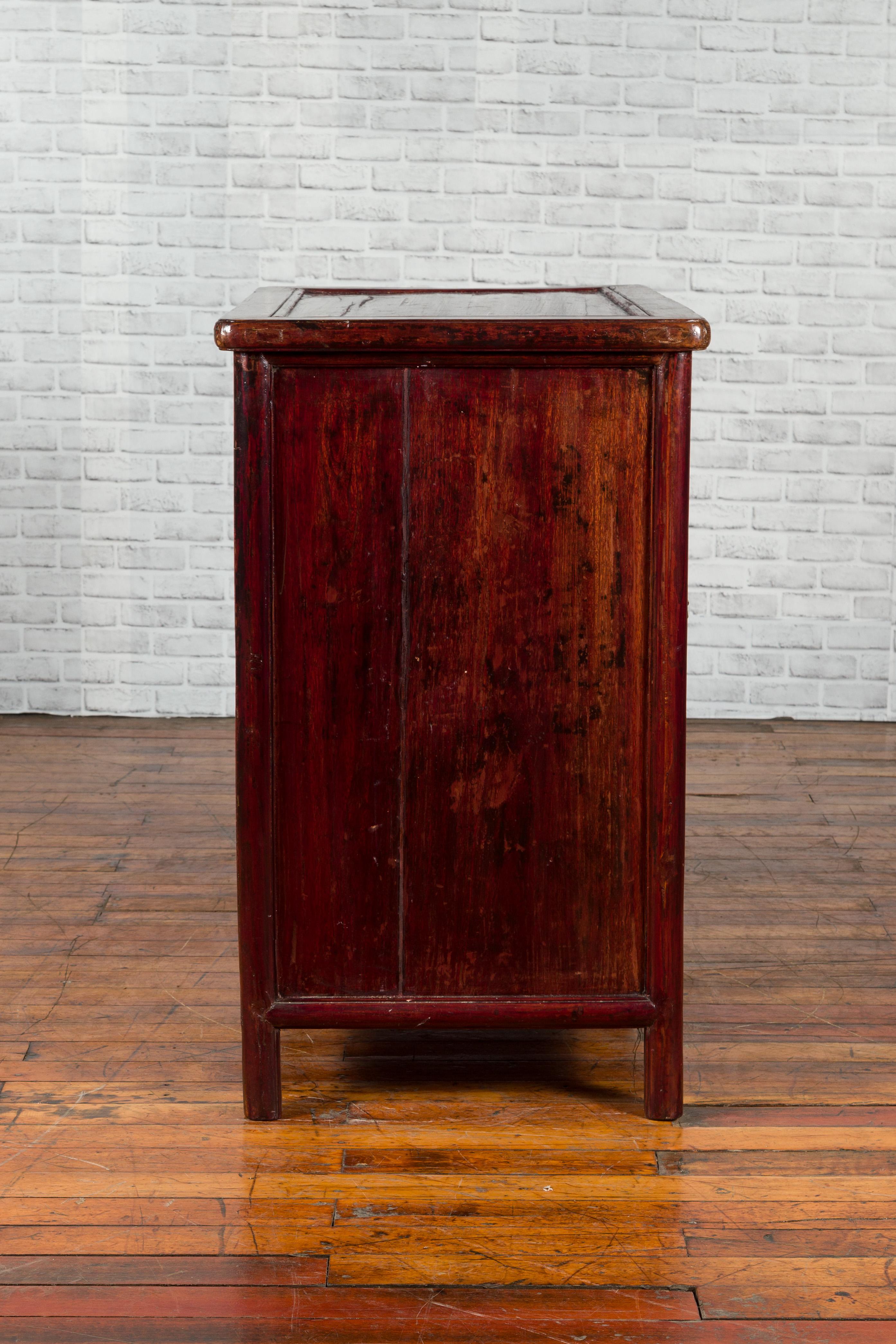 Chinese Qing Dynasty Period Apothecary Chest with 32 Drawers and Aged Patina For Sale 7