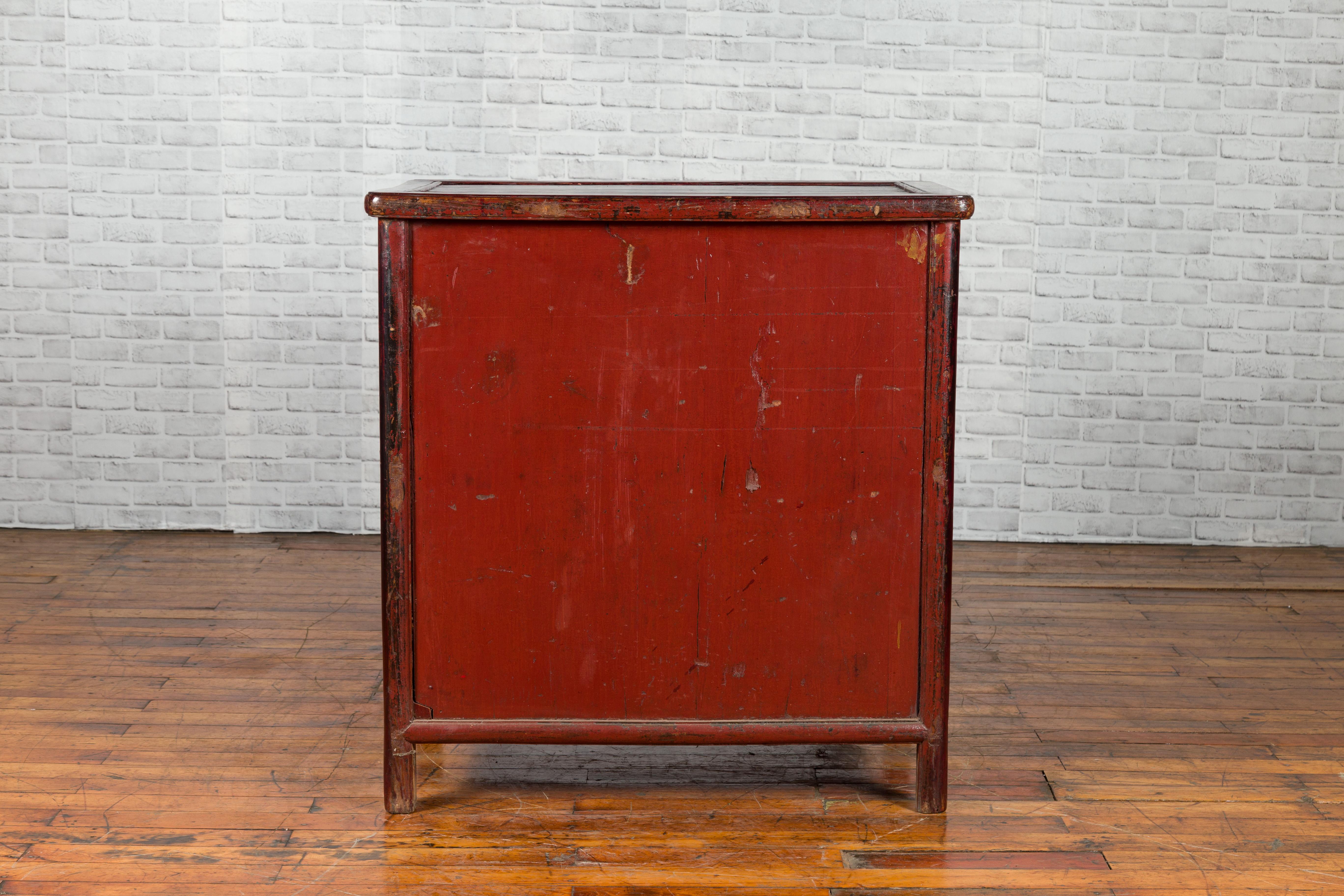Chinese Qing Dynasty Period Apothecary Chest with 32 Drawers and Aged Patina For Sale 9