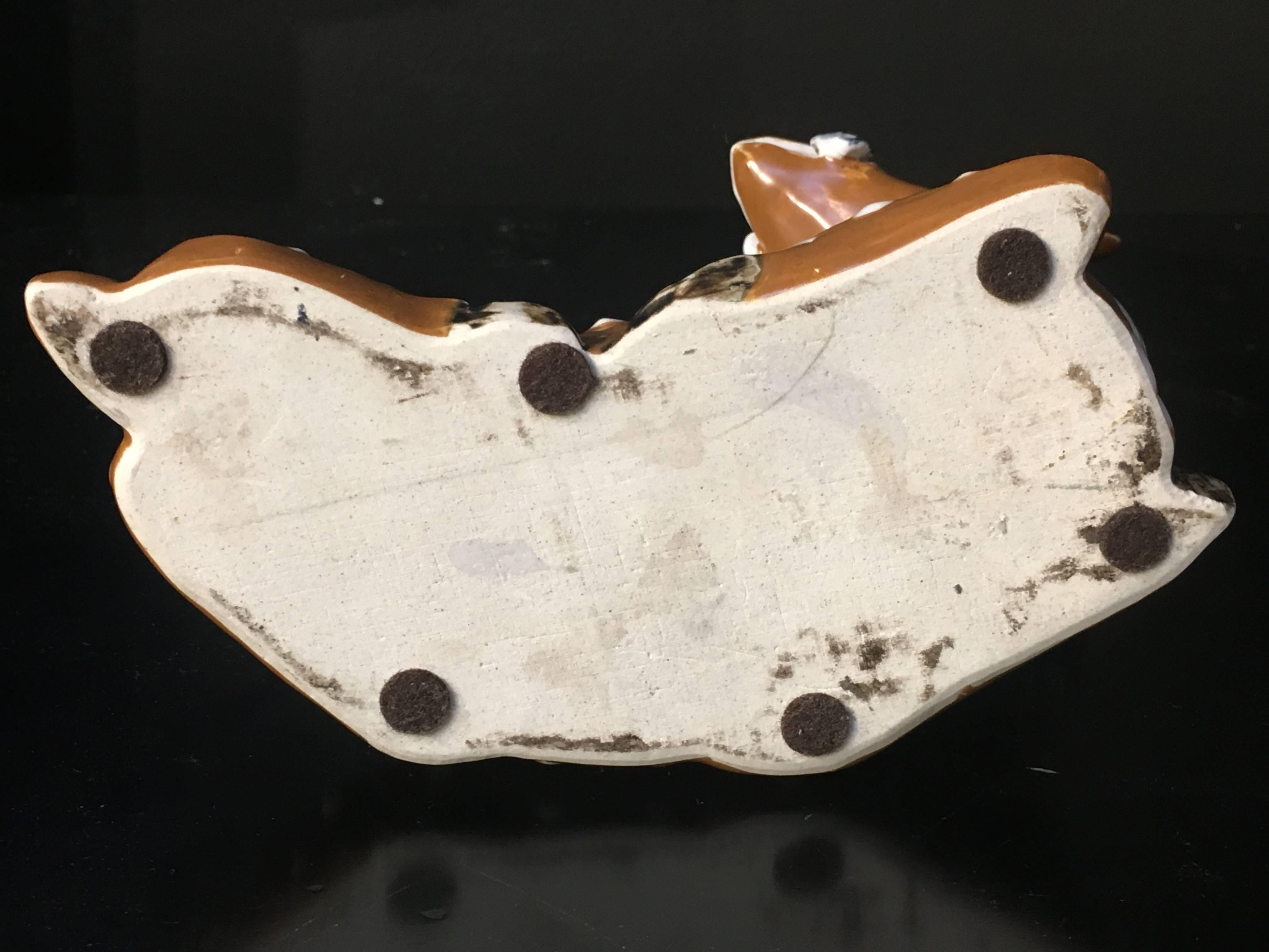 Chinese Qing Dynasty Porcelain Spotted Deer Brush Washer, Mid-19th Century For Sale 5