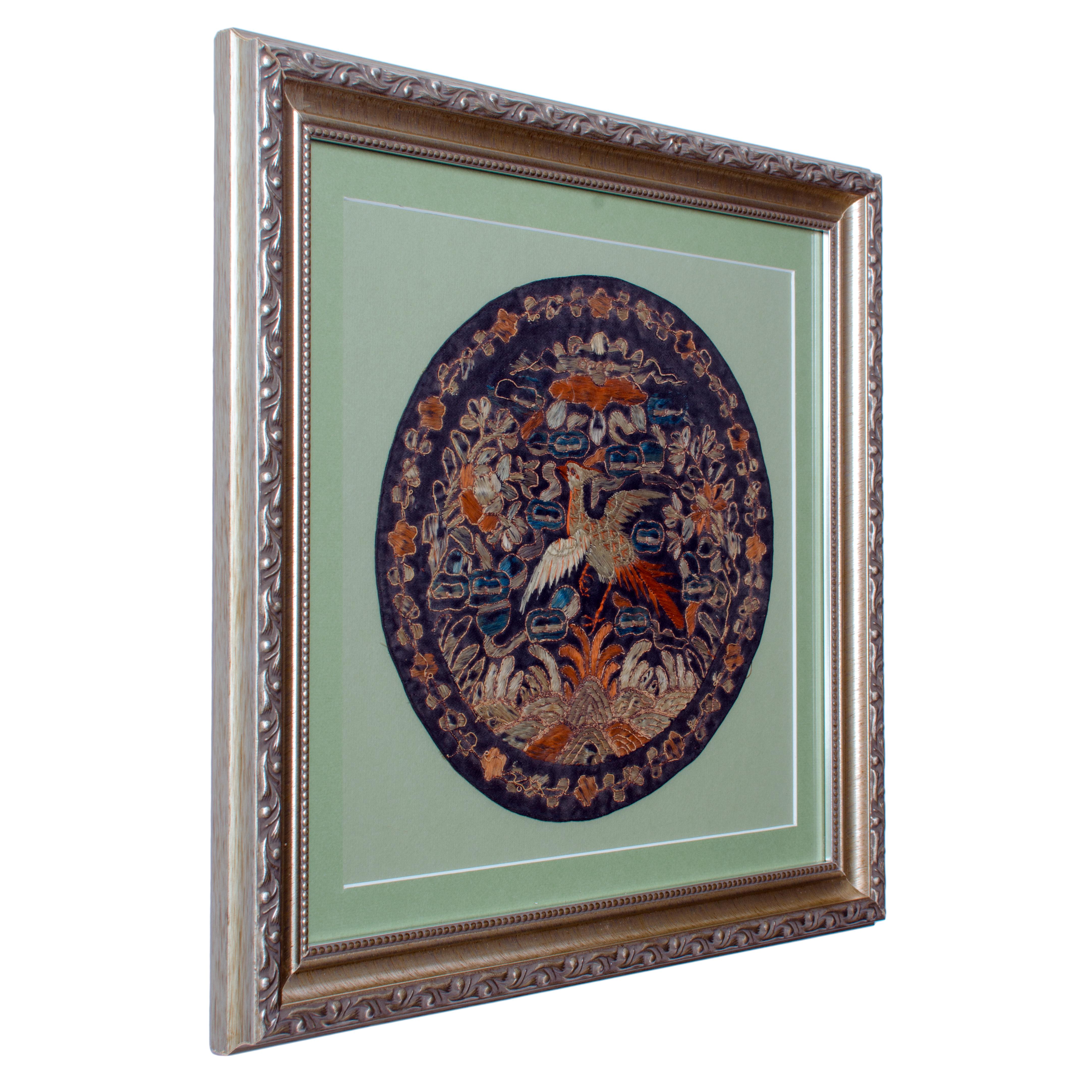 Chinesische Qing-Dynastie Rondell Rangabzeichen im Zustand „Gut“ im Angebot in Savannah, GA