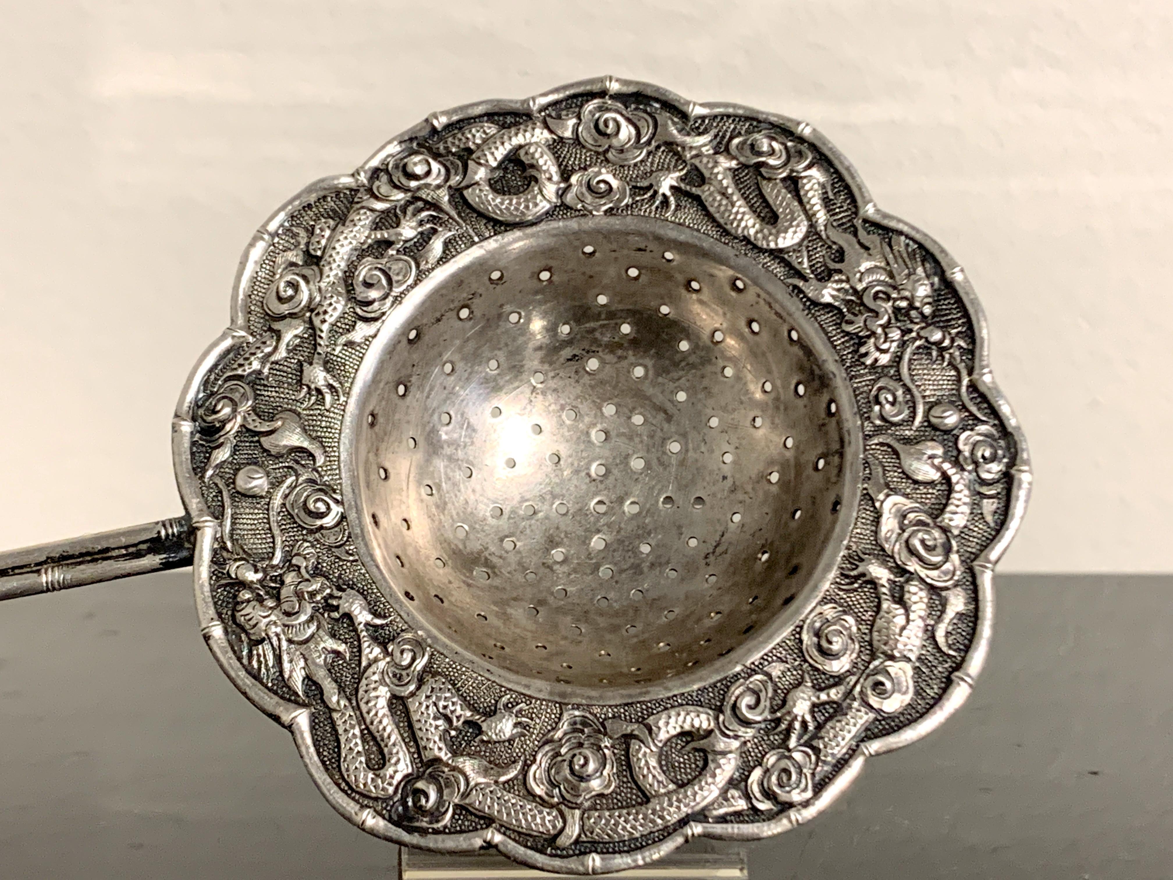 sterling silver tea strainer