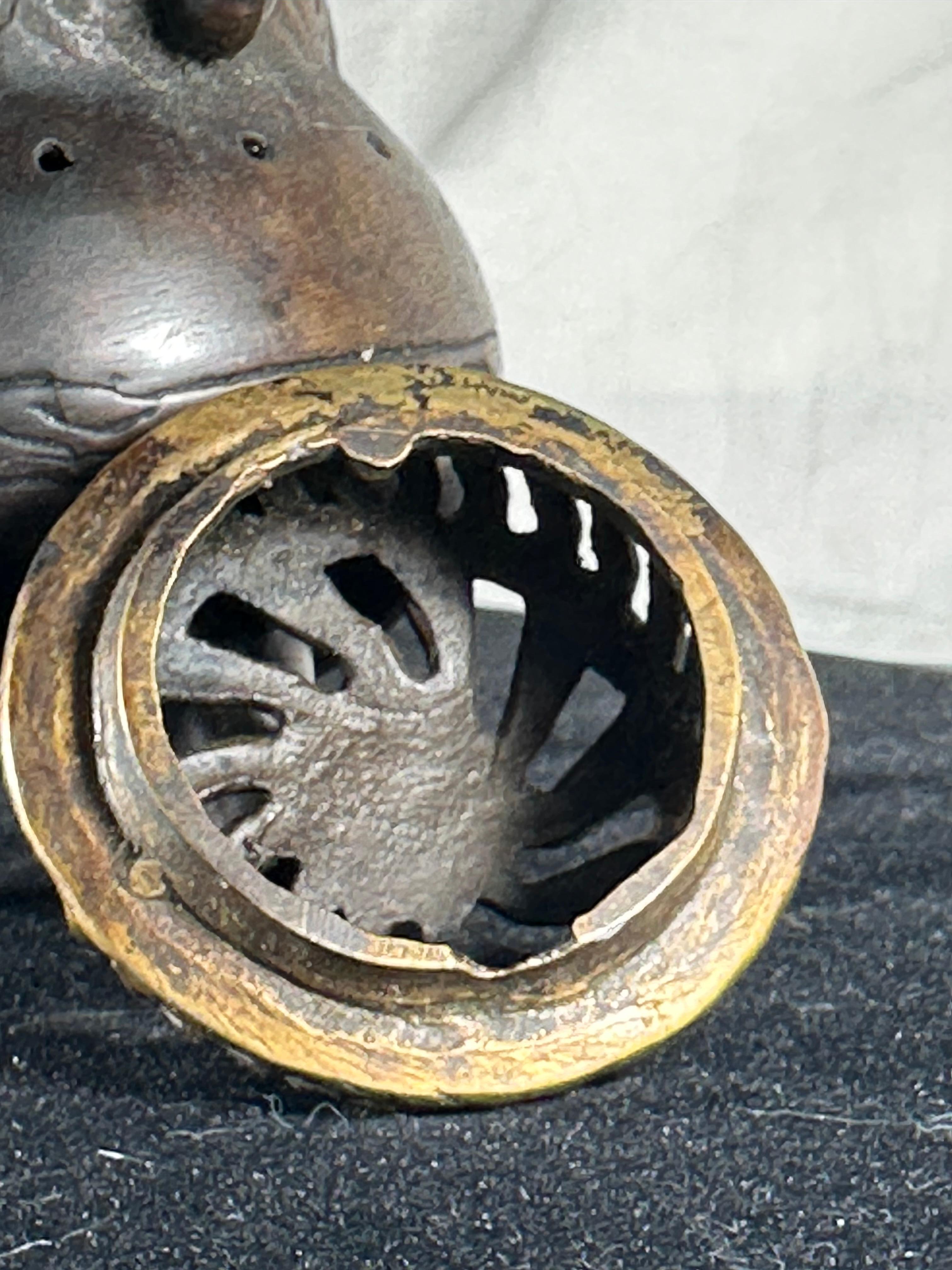 Chinese Qing Dynasty Small Bronze Tripod Censer For Sale 2