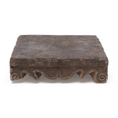 Chinese Qing-Dynasty Stone Buddha Pedestal, 18th Century