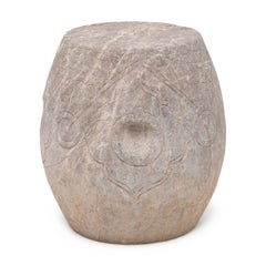 Chinese Qing-Dynasty Stone Prosperity Drum, 19th Century